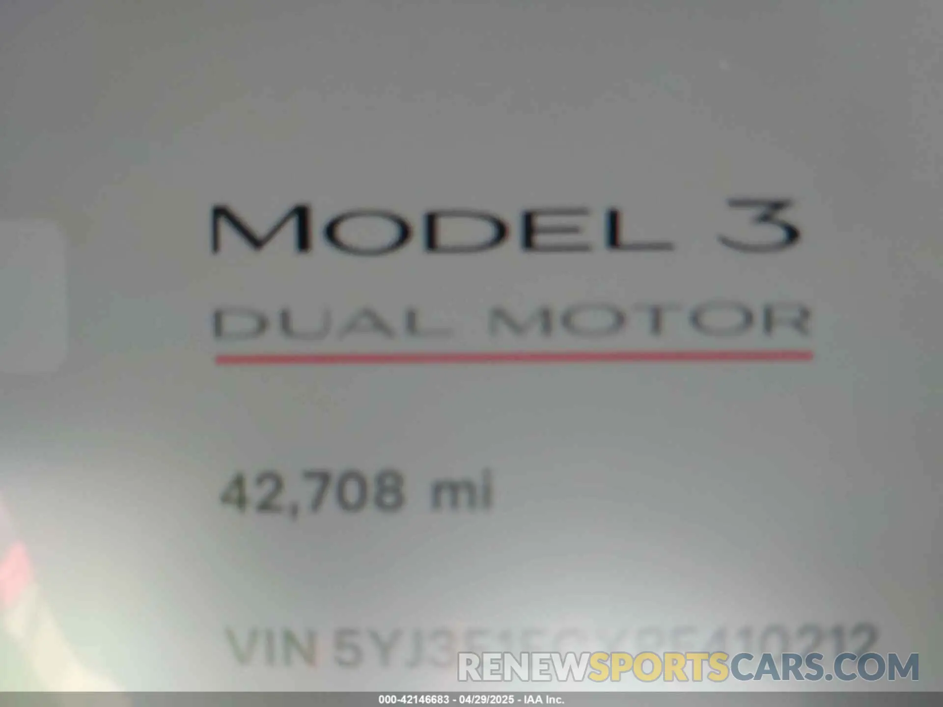 15 fotografías del automóvil dañado 5YJ3E1ECXPF410212 TESLA MODEL 3 2023
