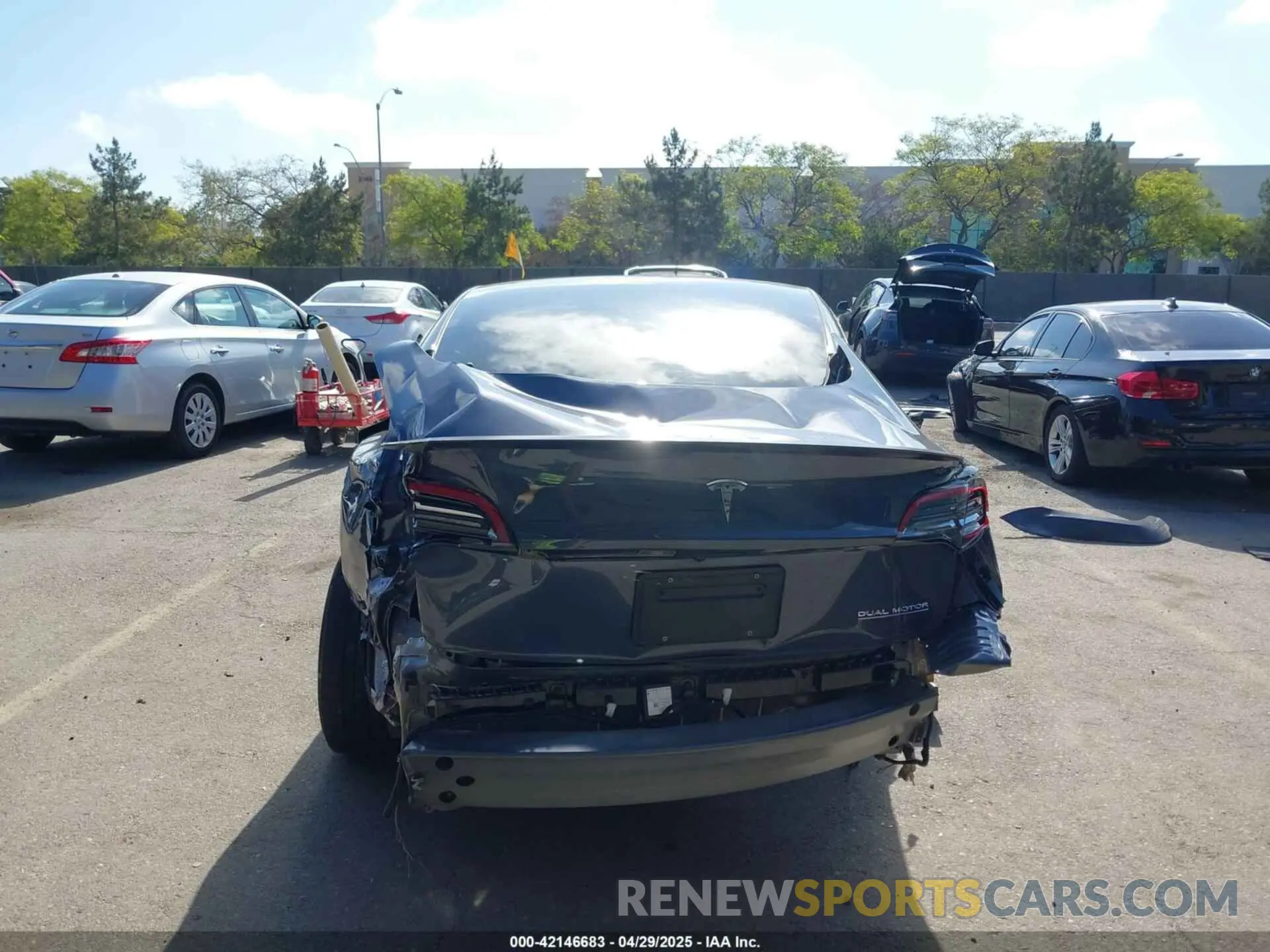 16 fotografías del automóvil dañado 5YJ3E1ECXPF410212 TESLA MODEL 3 2023
