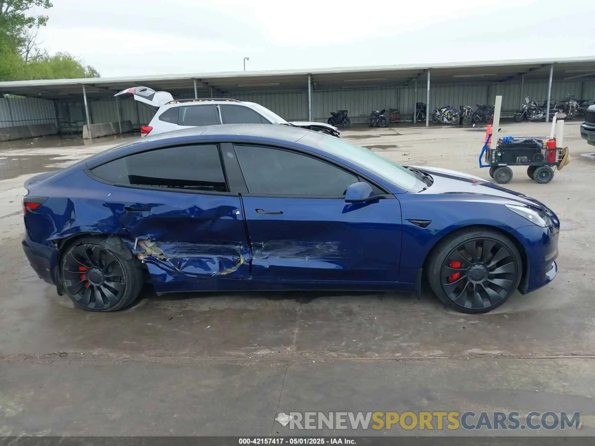 12 fotografías del automóvil dañado 5YJ3E1ECXPF551538 TESLA MODEL 3 2023