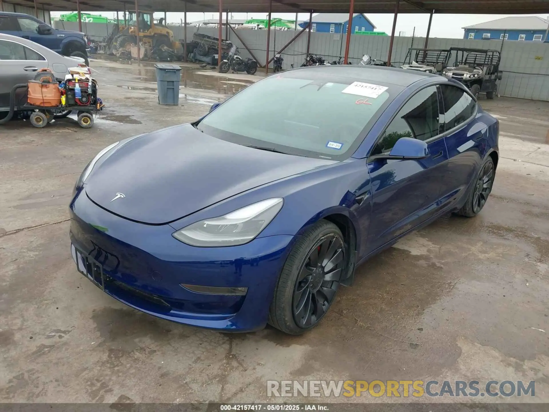 2 fotografías del automóvil dañado 5YJ3E1ECXPF551538 TESLA MODEL 3 2023