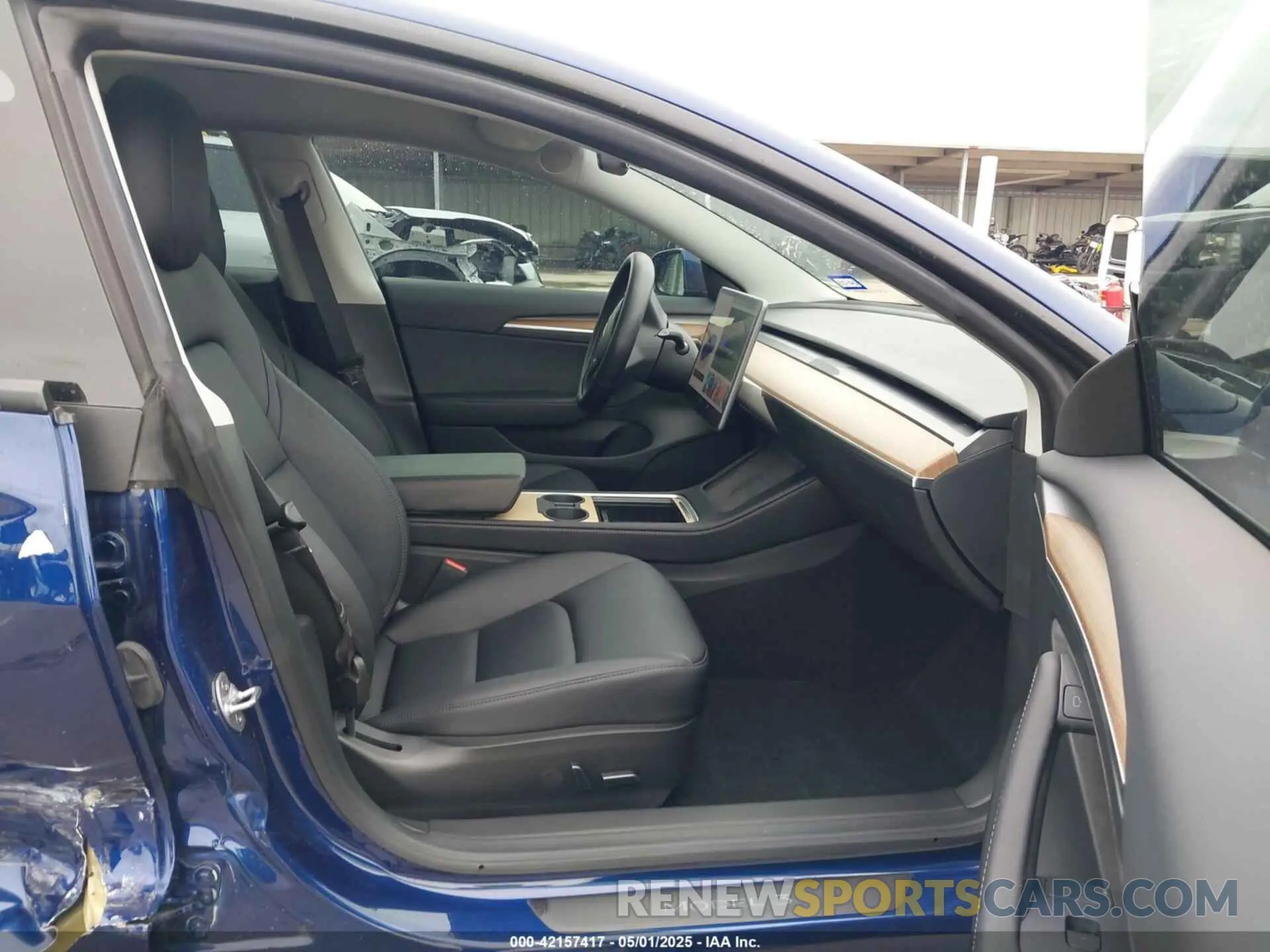 5 fotografías del automóvil dañado 5YJ3E1ECXPF551538 TESLA MODEL 3 2023