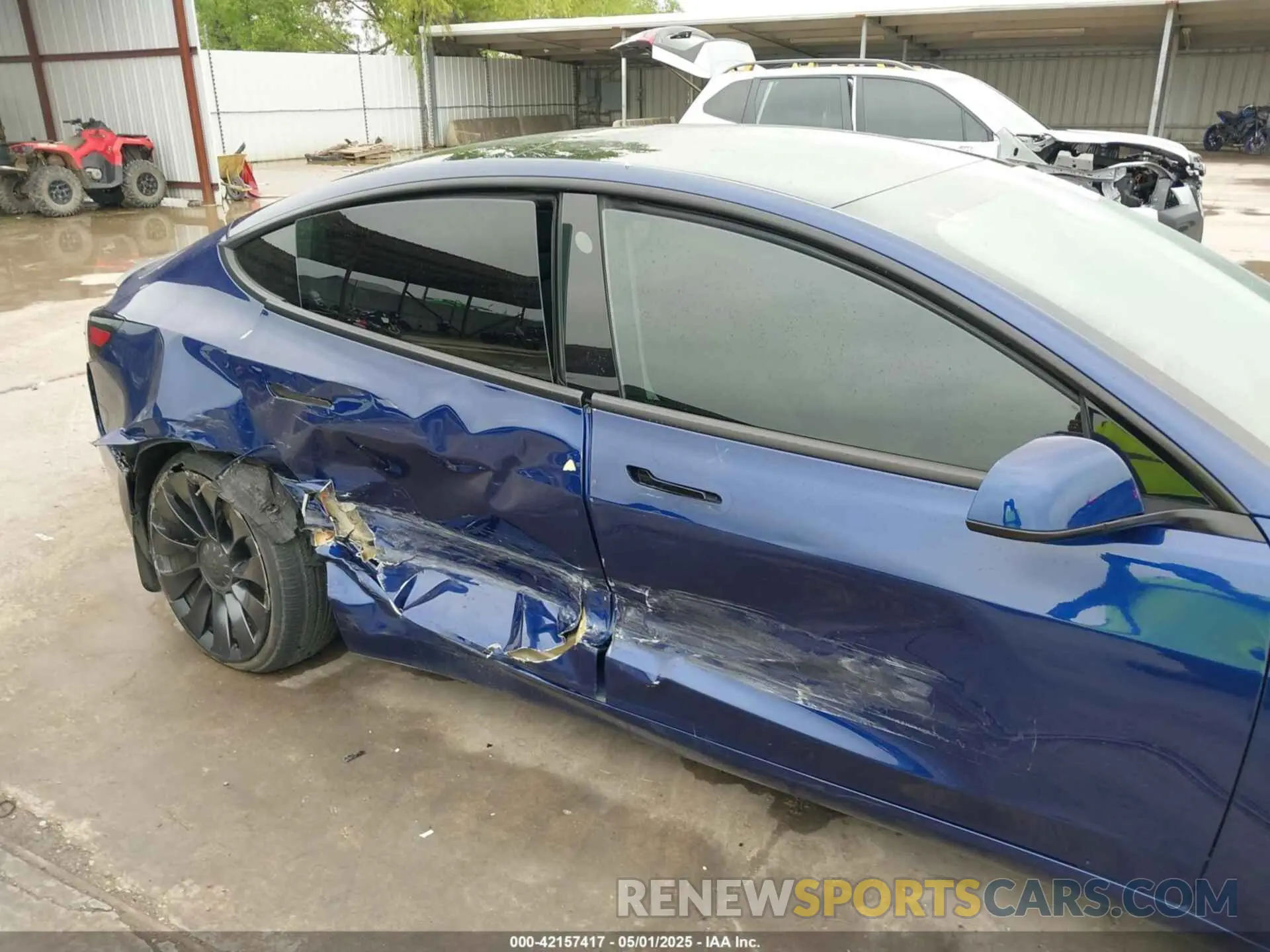 6 fotografías del automóvil dañado 5YJ3E1ECXPF551538 TESLA MODEL 3 2023
