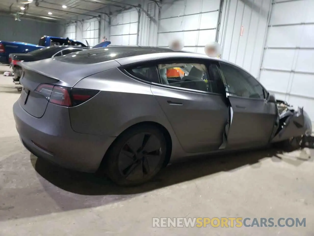 3 fotografías del automóvil dañado 5YJ3E1ECXPF587942 TESLA MODEL 3 2023