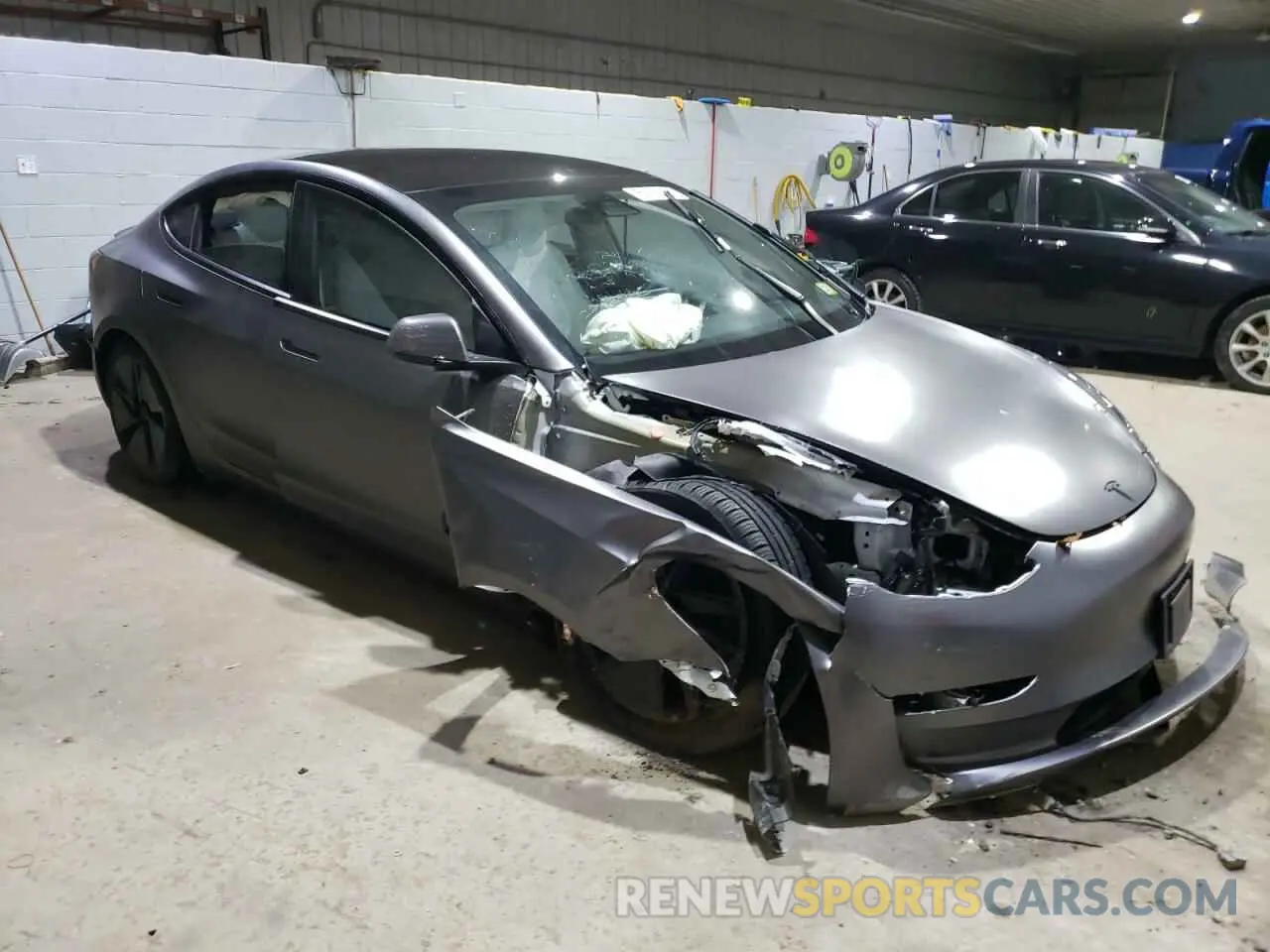 4 fotografías del automóvil dañado 5YJ3E1ECXPF587942 TESLA MODEL 3 2023