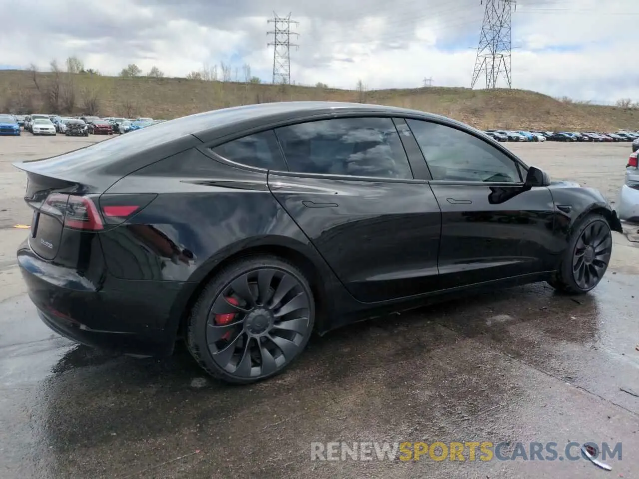 3 fotografías del automóvil dañado 5YJ3E1ECXPF628019 TESLA MODEL 3 2023
