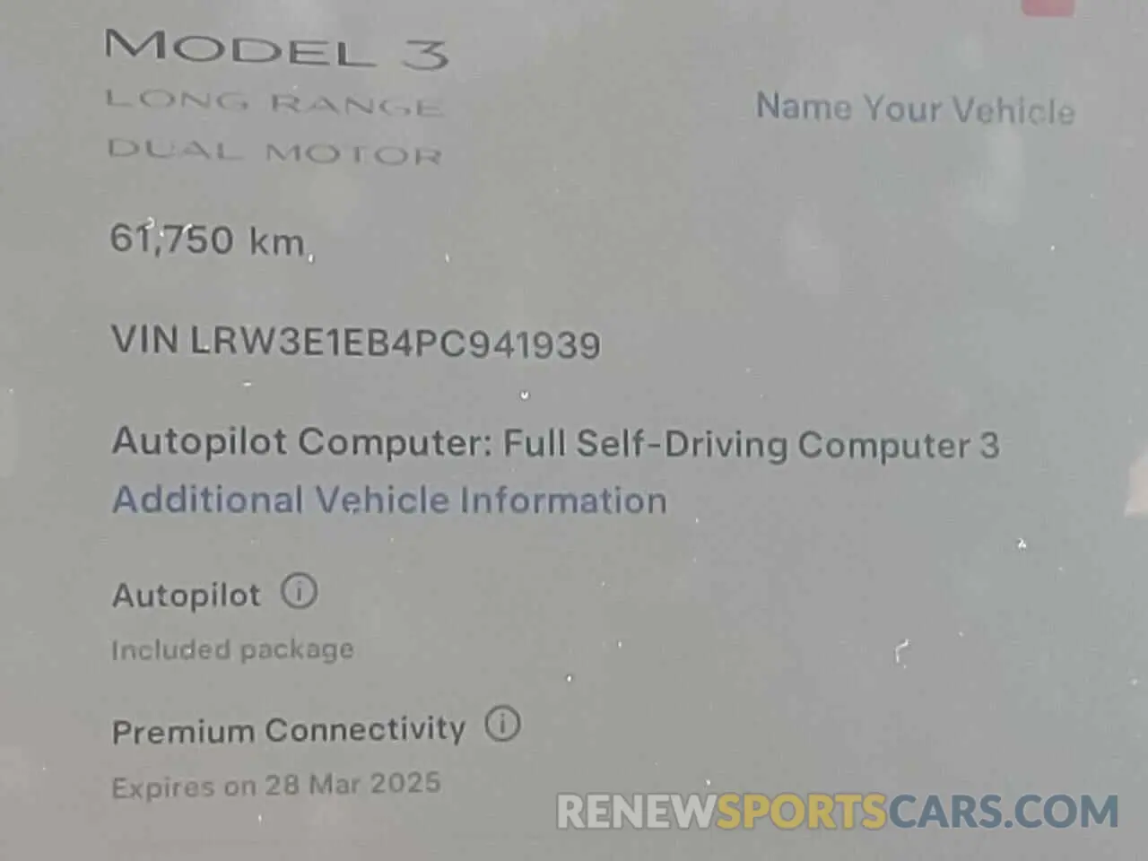 9 fotografías del automóvil dañado LRW3E1EB4PC941939 TESLA MODEL 3 2023