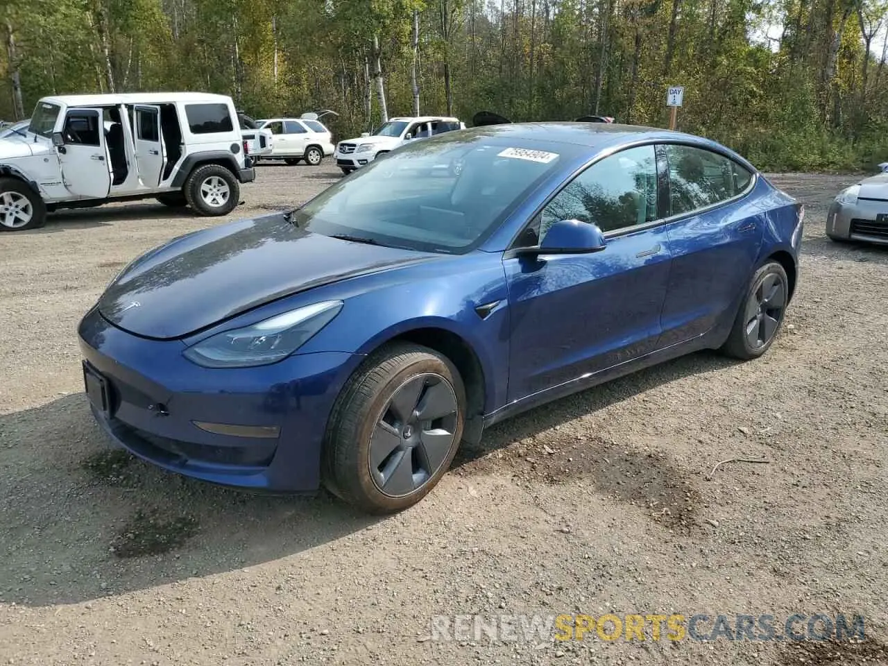1 fotografías del automóvil dañado LRW3E1FA4PC920949 TESLA MODEL 3 2023