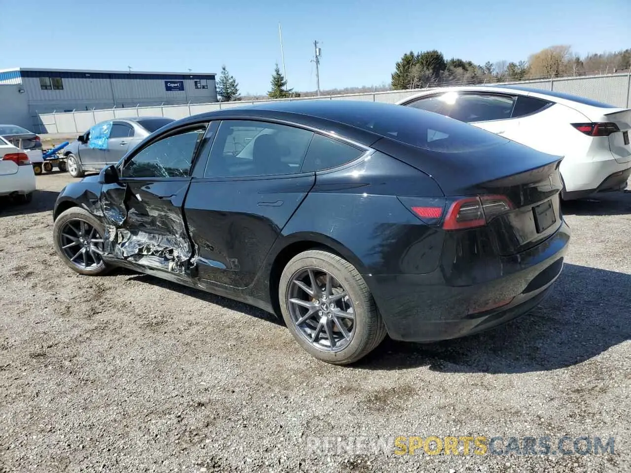 2 fotografías del automóvil dañado LRW3E1FA5PC920846 TESLA MODEL 3 2023