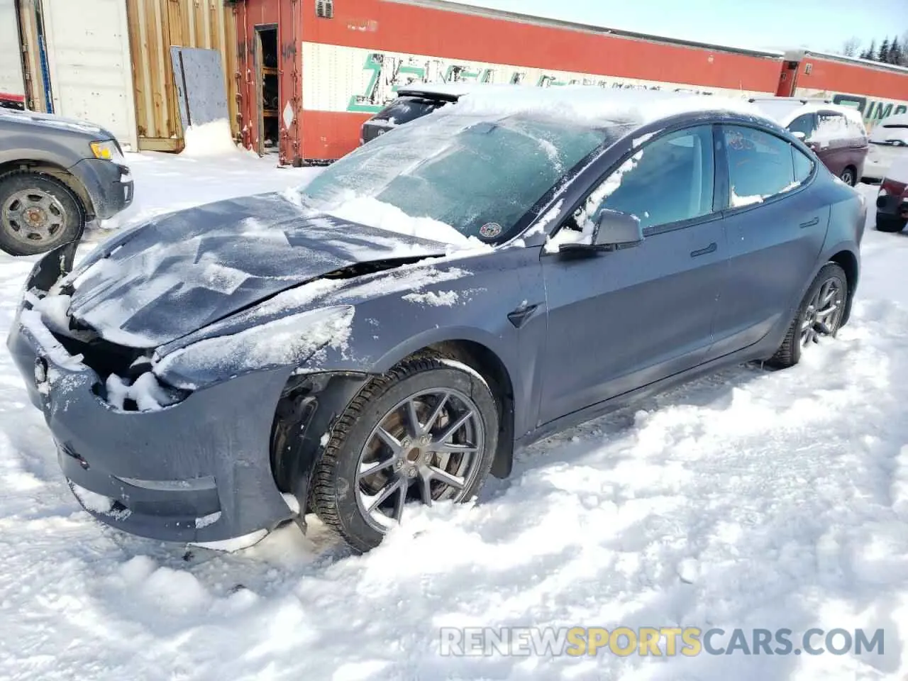 1 fotografías del automóvil dañado LRW3E1FA9PC899953 TESLA MODEL 3 2023