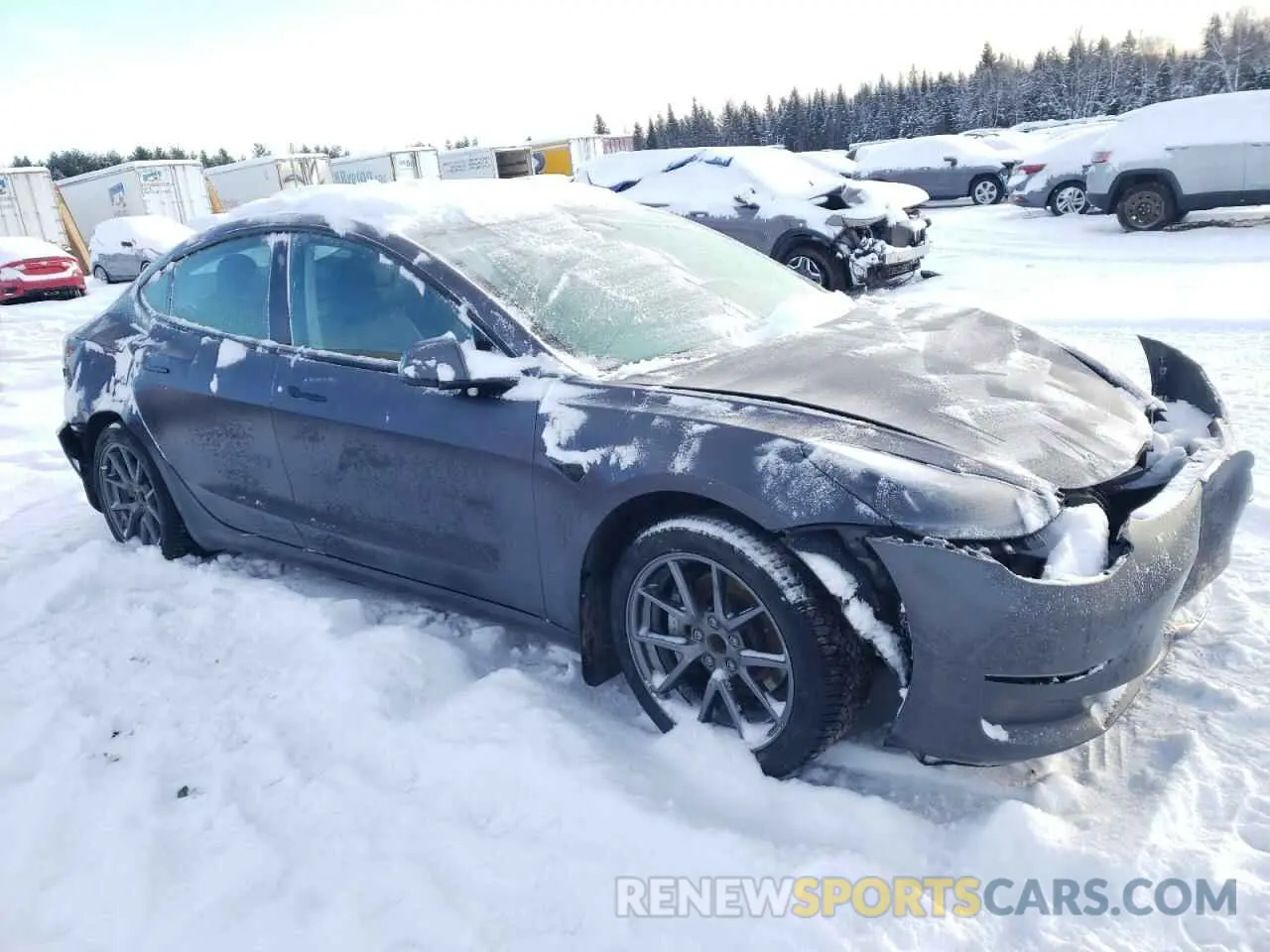 4 fotografías del automóvil dañado LRW3E1FA9PC899953 TESLA MODEL 3 2023