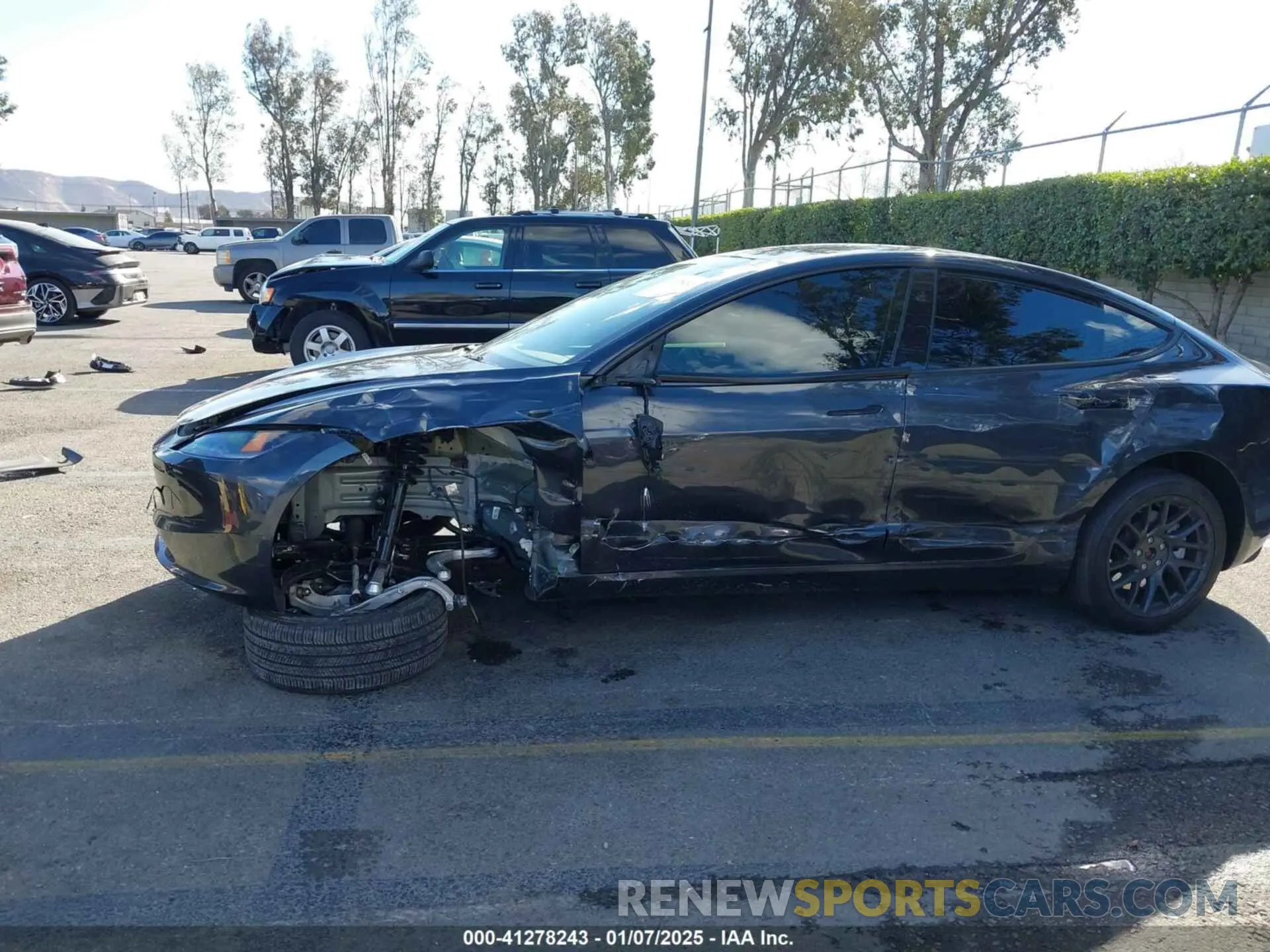 6 fotografías del automóvil dañado 5YJ3E1EA0RF718703 TESLA MODEL 3 2024