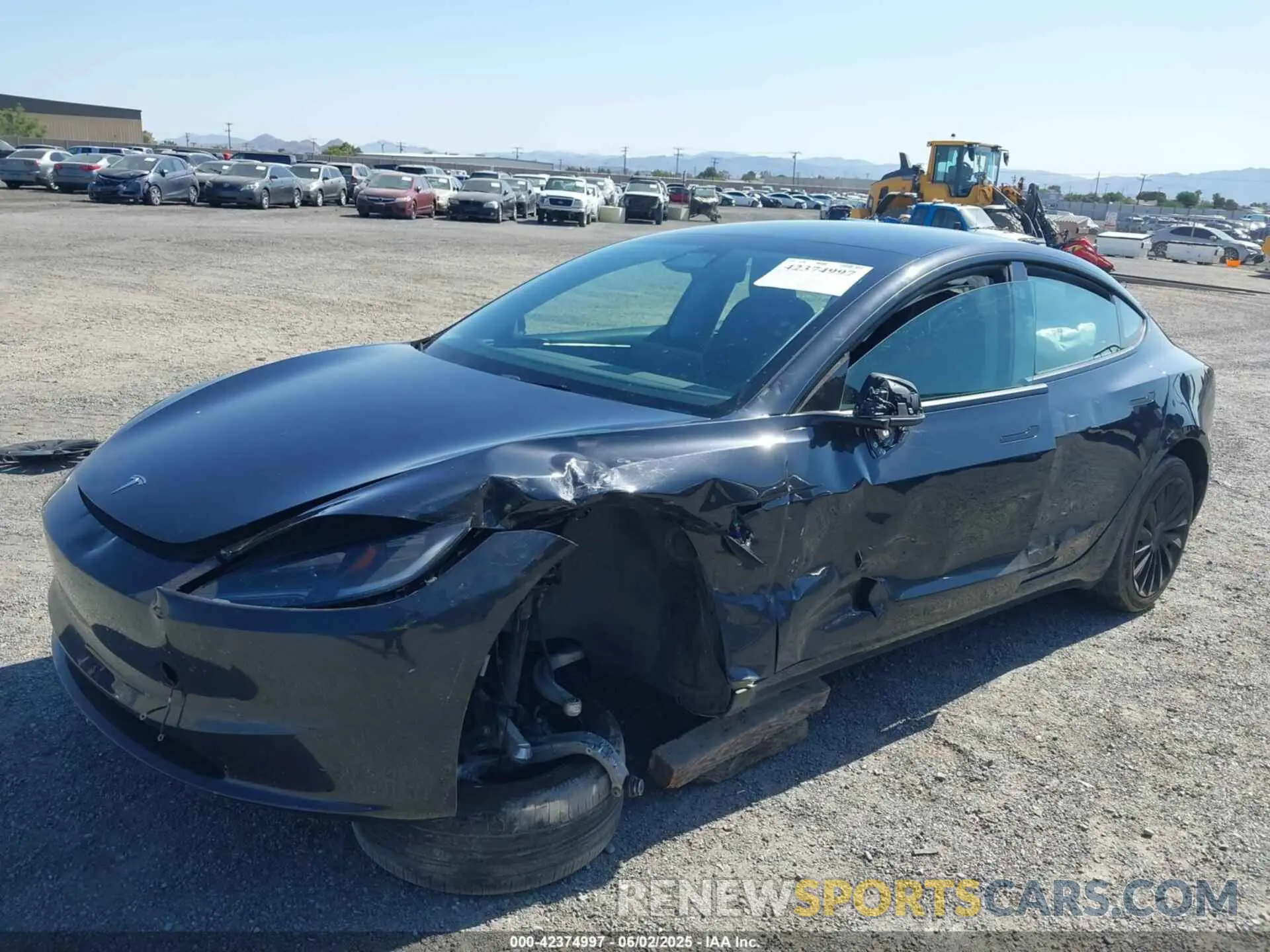 2 fotografías del automóvil dañado 5YJ3E1EA0RF721469 TESLA MODEL 3 2024