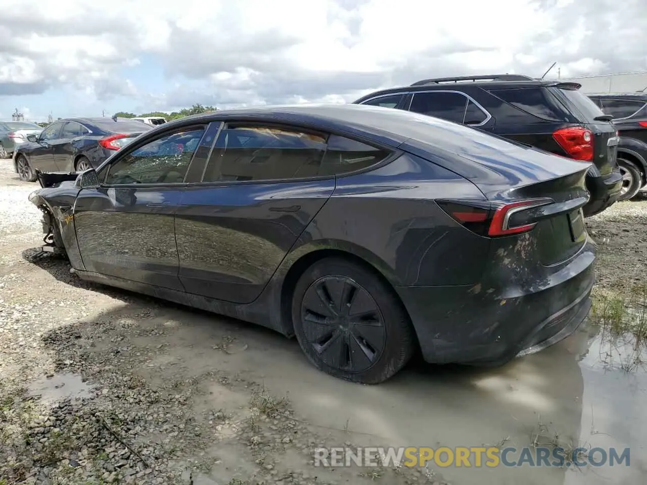 2 fotografías del automóvil dañado 5YJ3E1EA0RF735839 TESLA MODEL 3 2024