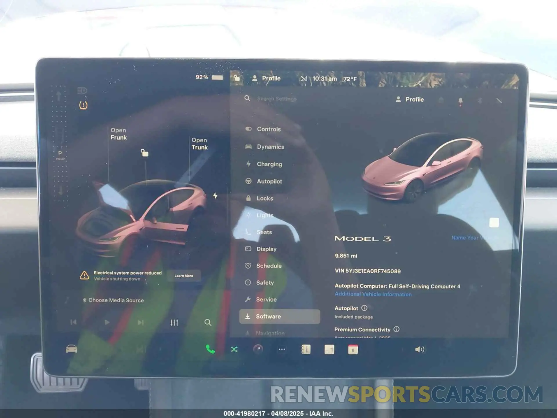 7 fotografías del automóvil dañado 5YJ3E1EA0RF745089 TESLA MODEL 3 2024