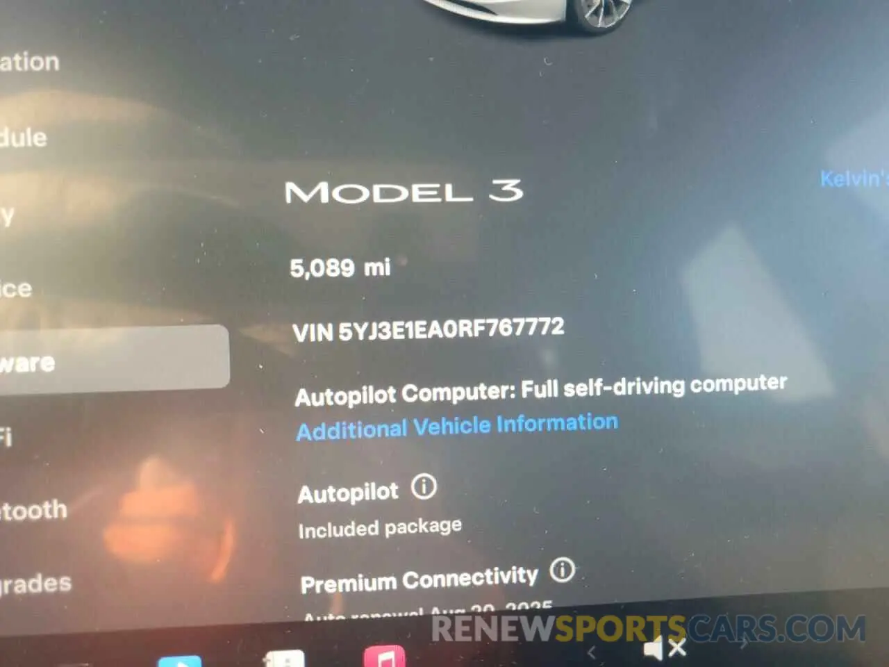9 fotografías del automóvil dañado 5YJ3E1EA0RF767772 TESLA MODEL 3 2024