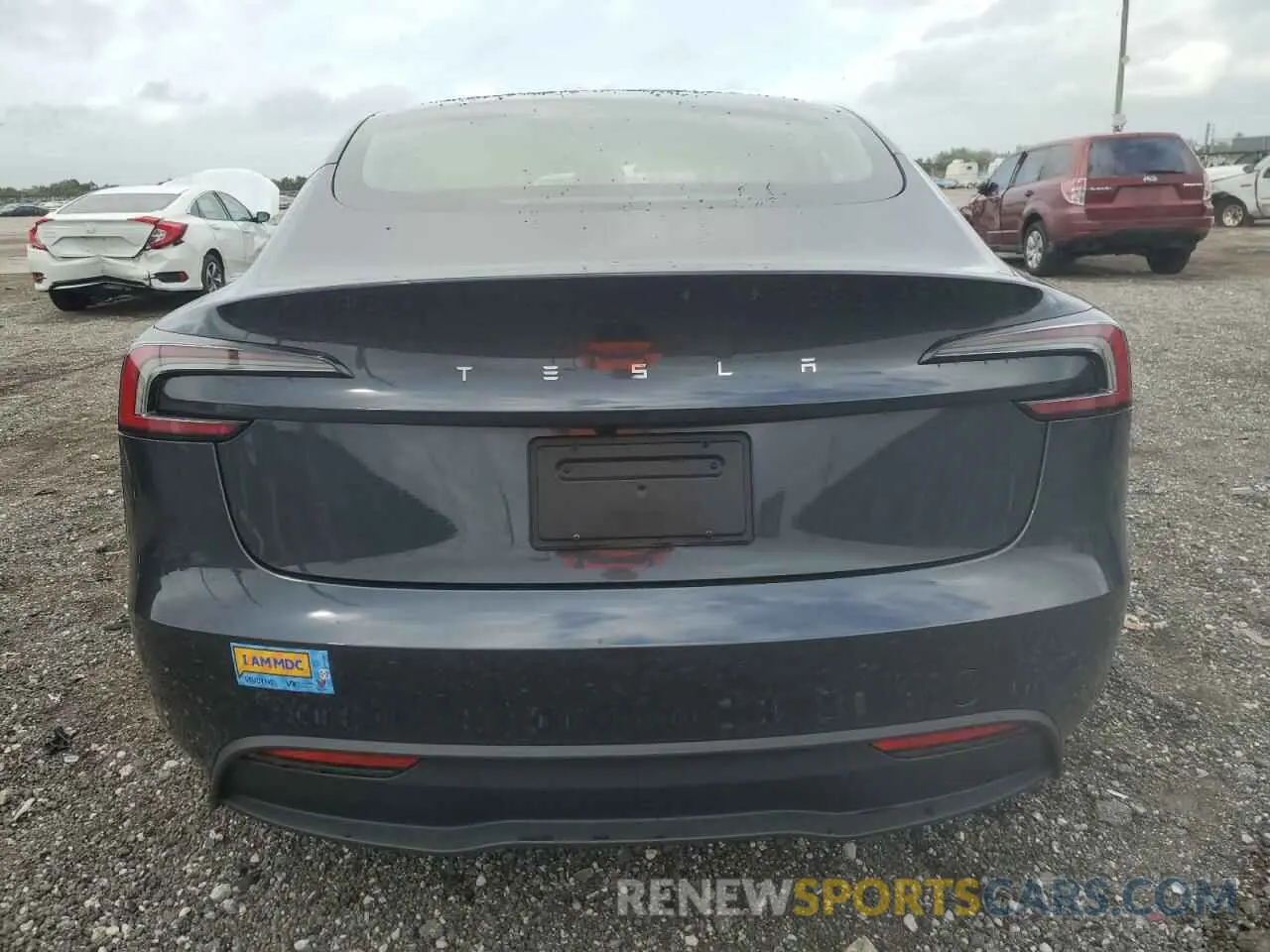 6 fotografías del automóvil dañado 5YJ3E1EA0RF768601 TESLA MODEL 3 2024
