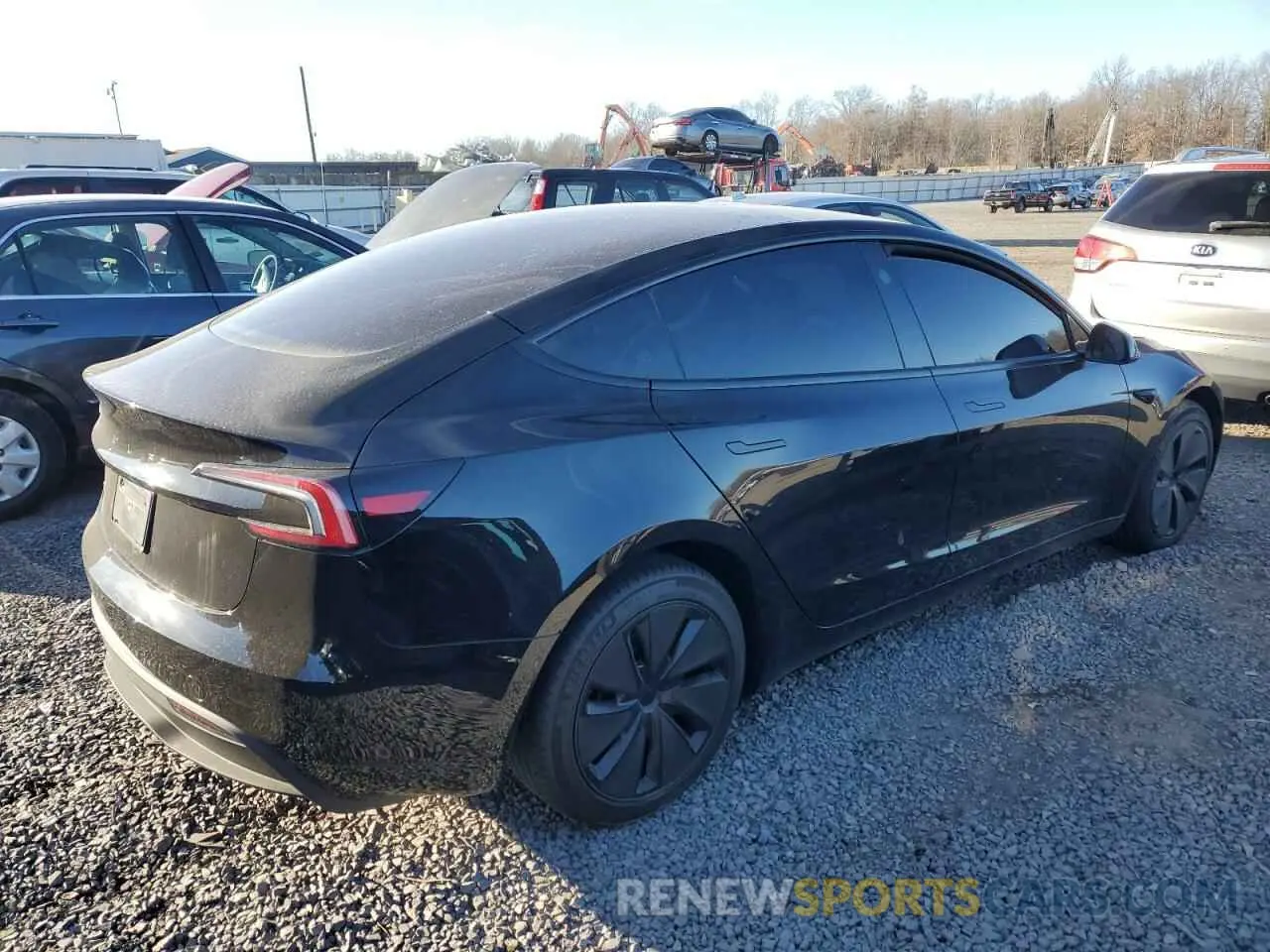 3 fotografías del automóvil dañado 5YJ3E1EA0RF801662 TESLA MODEL 3 2024