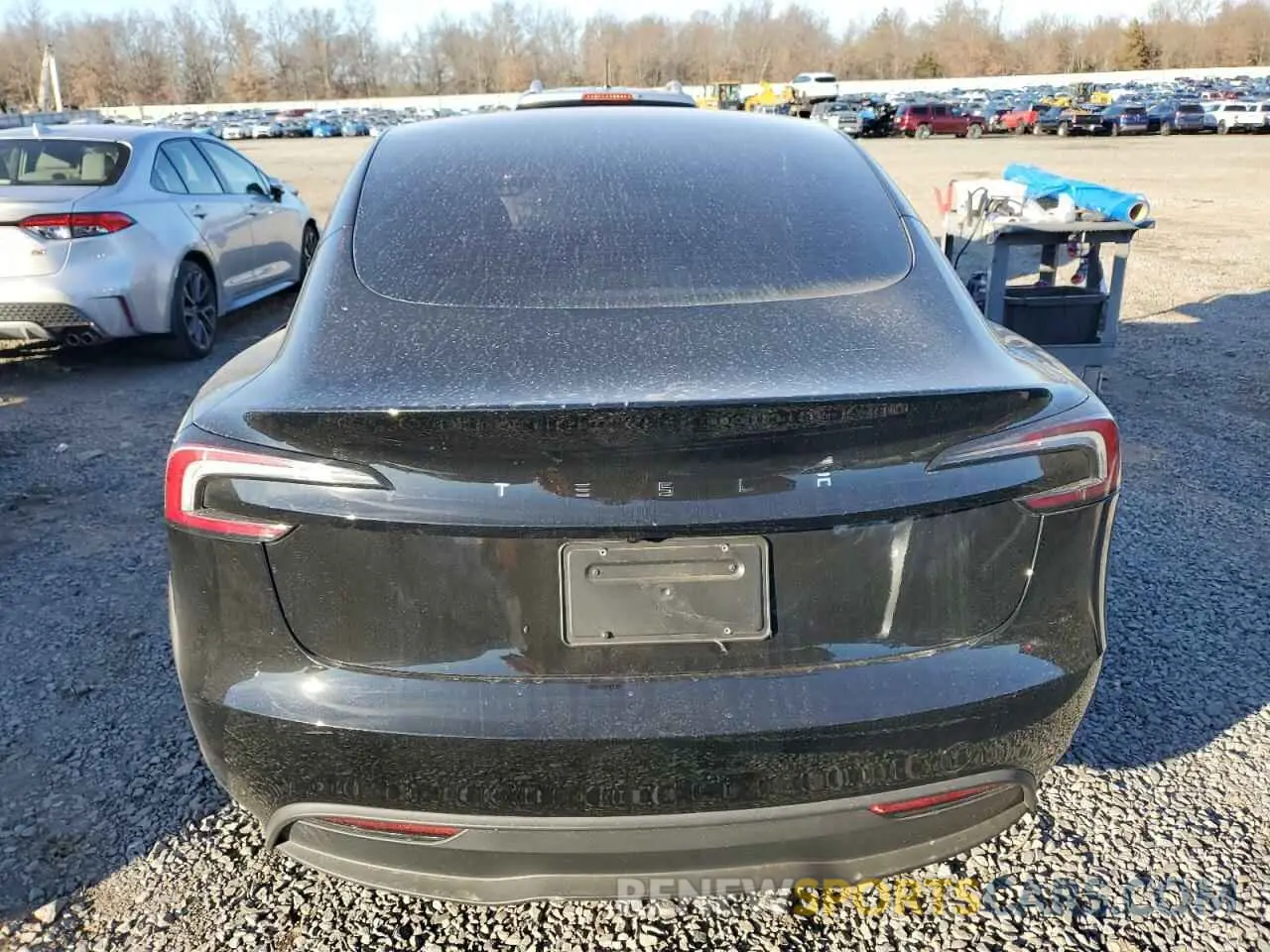 6 fotografías del automóvil dañado 5YJ3E1EA0RF801662 TESLA MODEL 3 2024