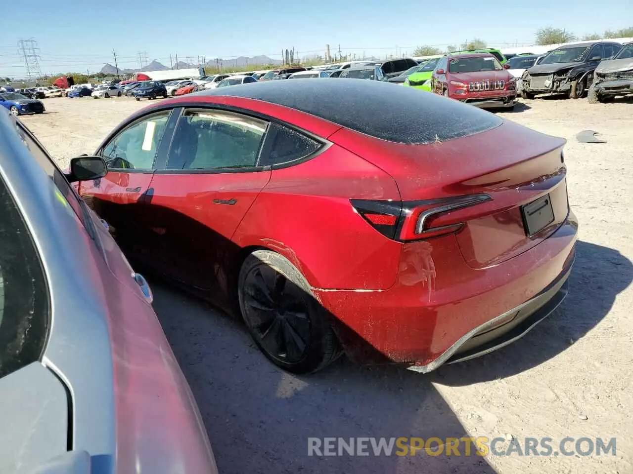 2 fotografías del automóvil dañado 5YJ3E1EA0RF828537 TESLA MODEL 3 2024