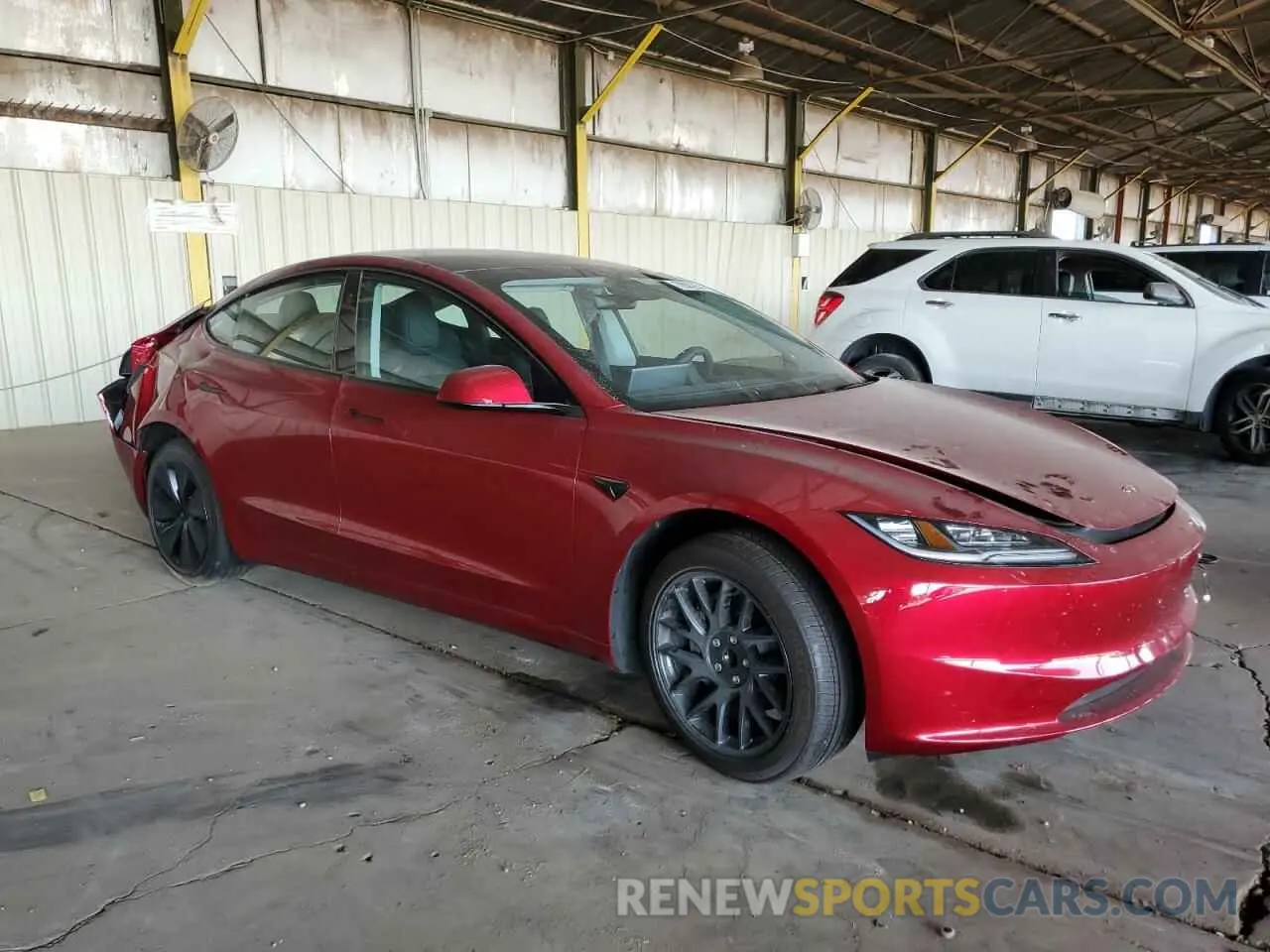 4 fotografías del automóvil dañado 5YJ3E1EA0RF830675 TESLA MODEL 3 2024