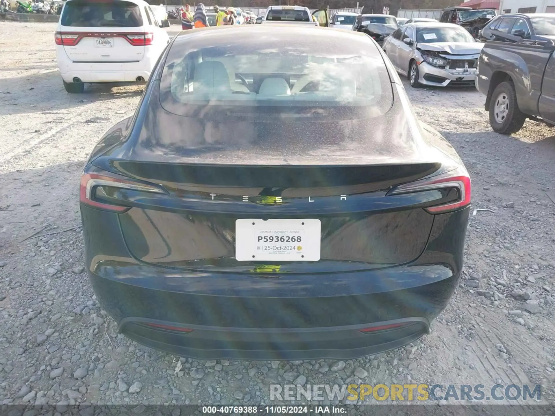 15 fotografías del automóvil dañado 5YJ3E1EA0RF848822 TESLA MODEL 3 2024