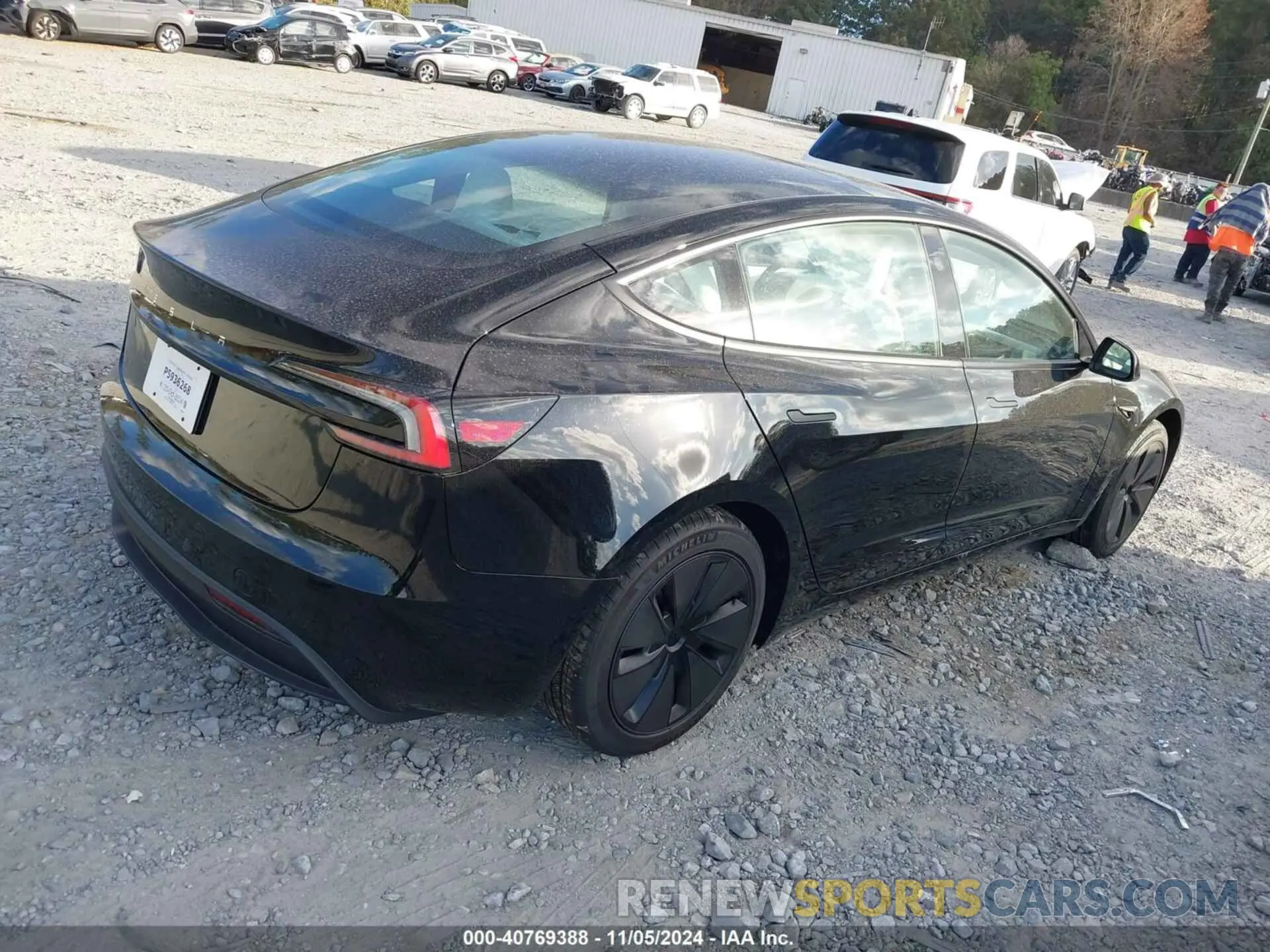 4 fotografías del automóvil dañado 5YJ3E1EA0RF848822 TESLA MODEL 3 2024