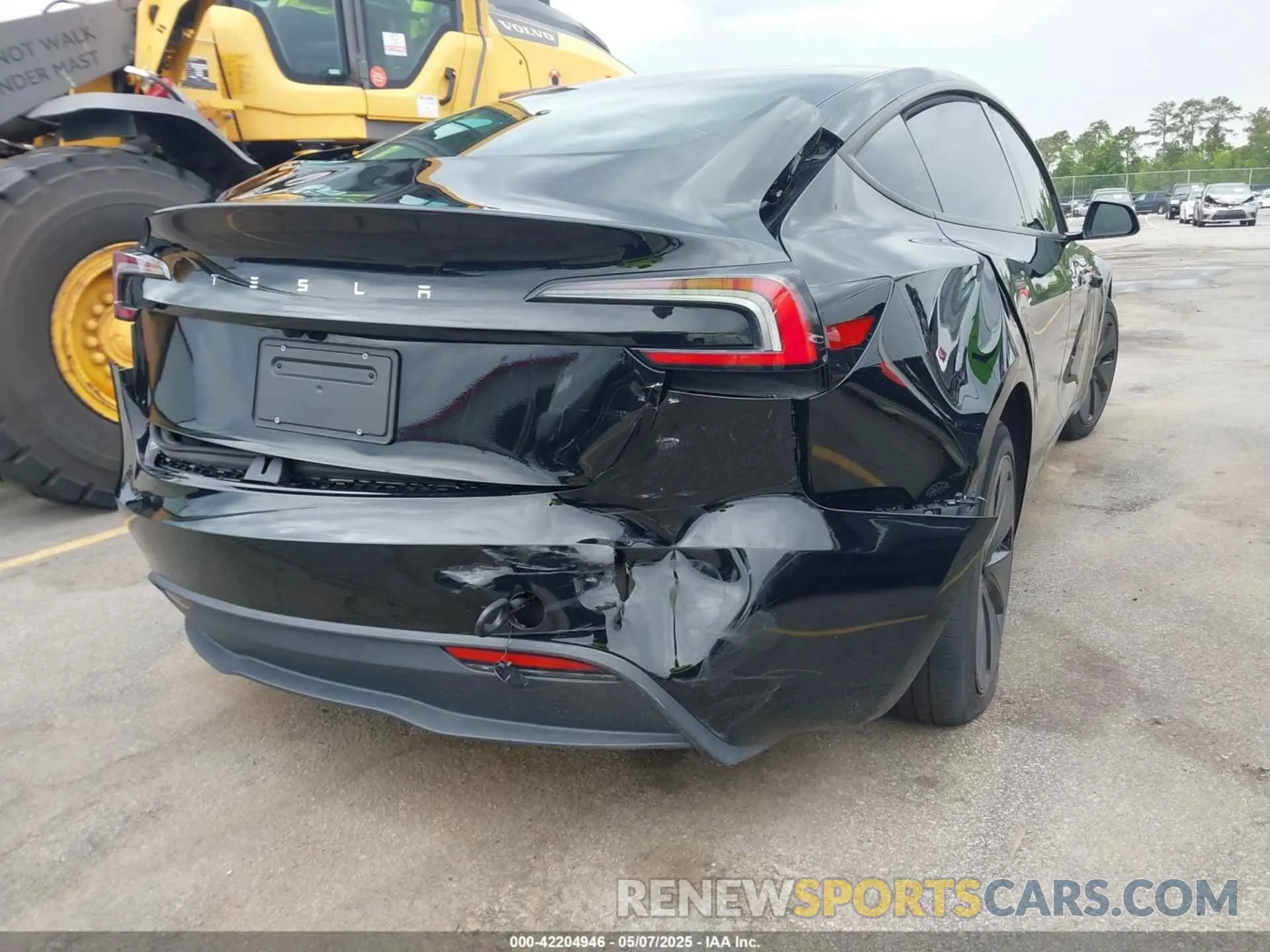 6 fotografías del automóvil dañado 5YJ3E1EA0RF856726 TESLA MODEL 3 2024
