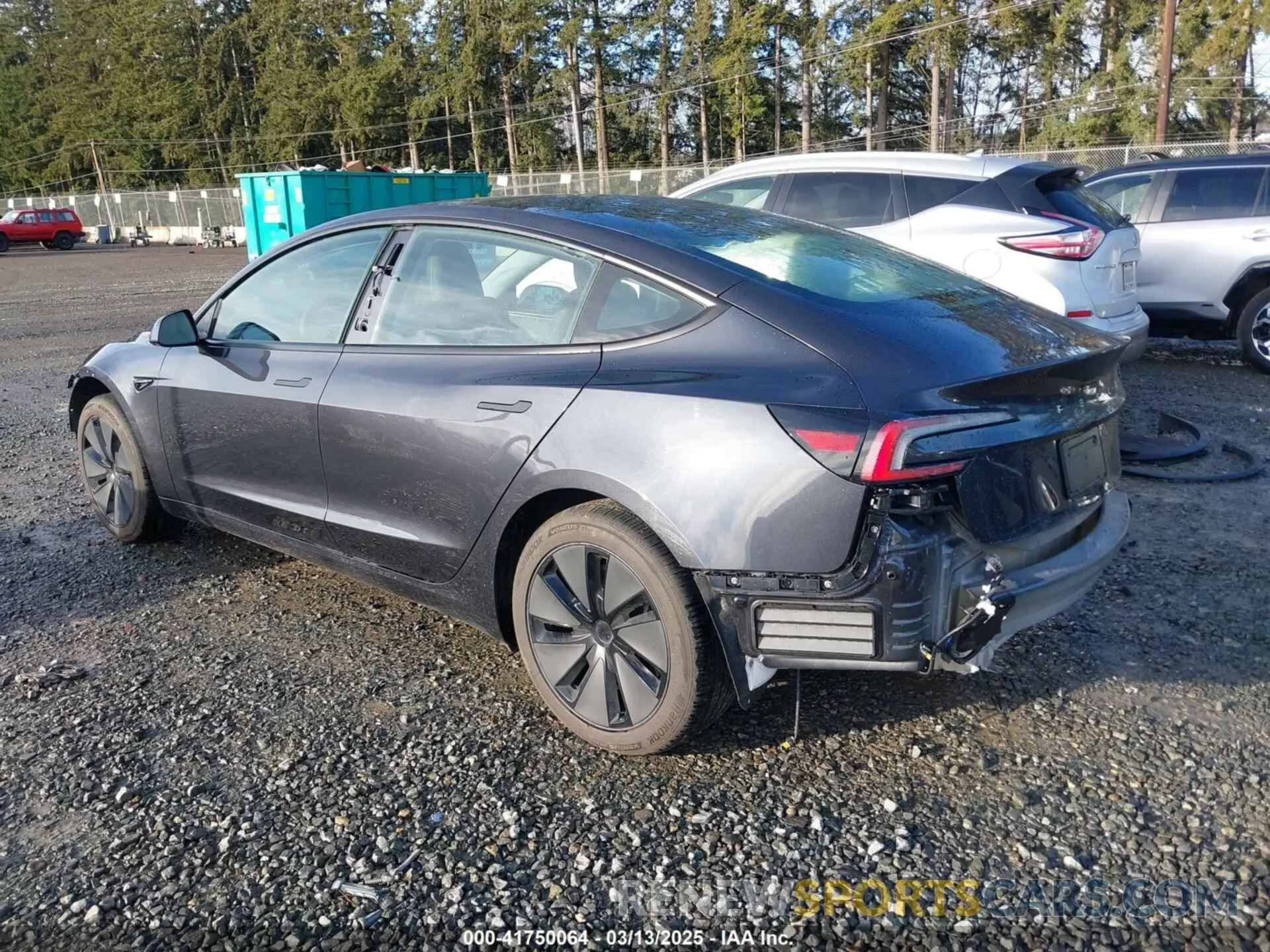 3 fotografías del automóvil dañado 5YJ3E1EA0RF871646 TESLA MODEL 3 2024