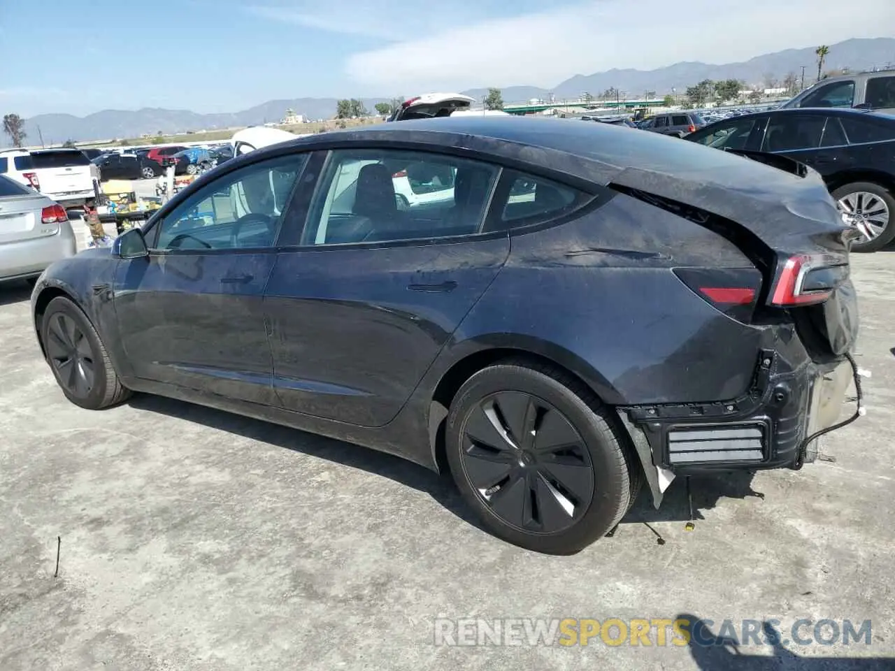 2 fotografías del automóvil dañado 5YJ3E1EA1RF740788 TESLA MODEL 3 2024