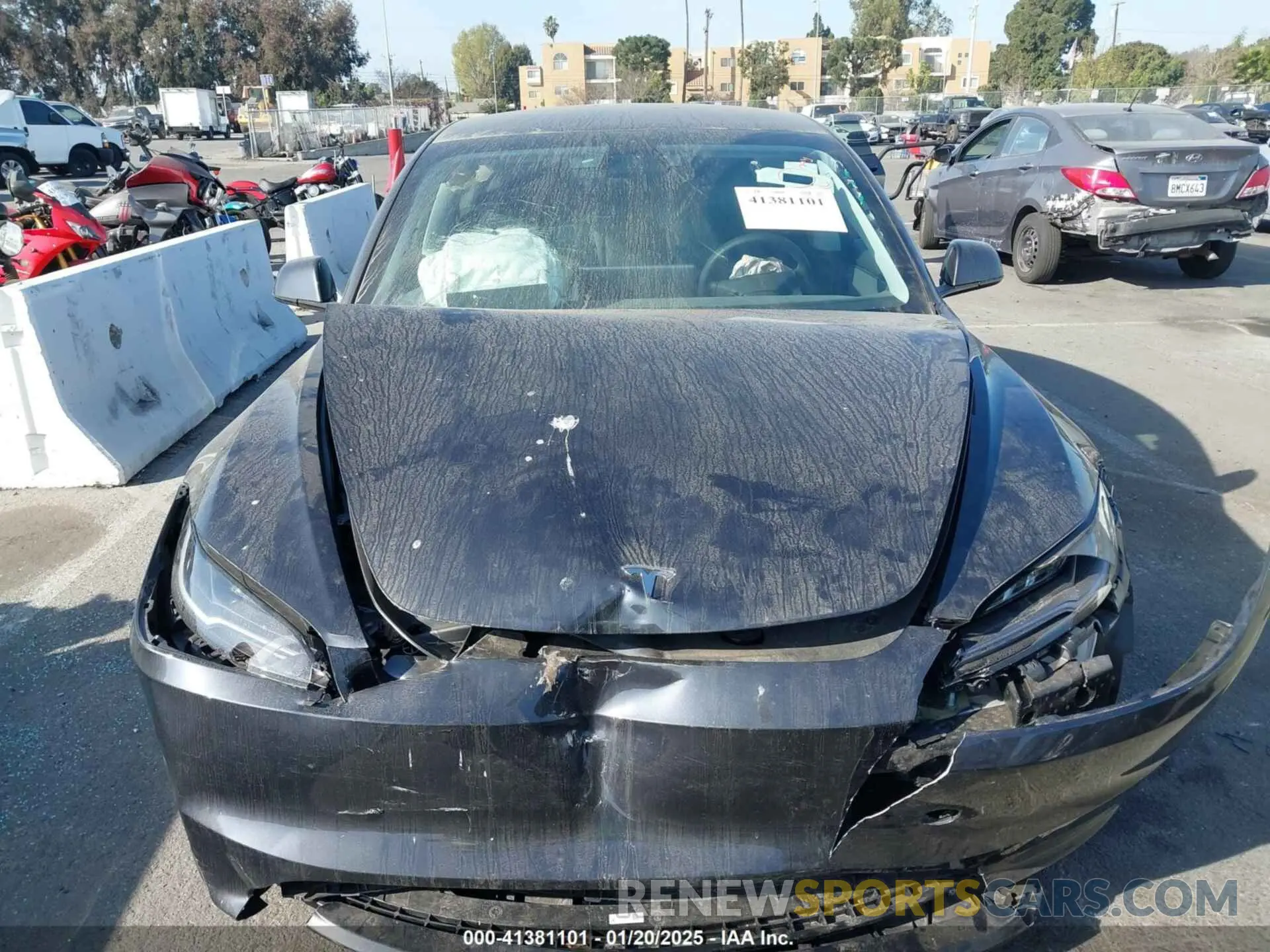 12 fotografías del automóvil dañado 5YJ3E1EA1RF745909 TESLA MODEL 3 2024