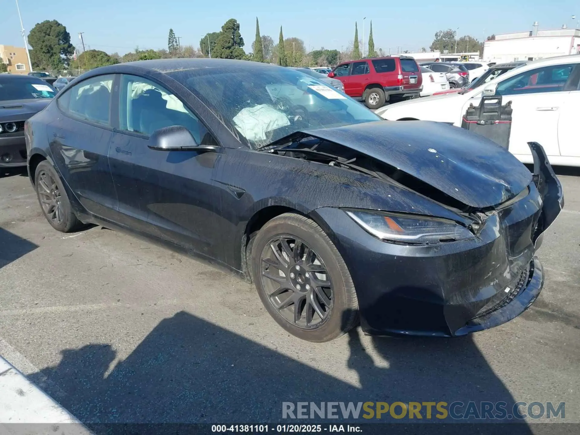 13 fotografías del automóvil dañado 5YJ3E1EA1RF745909 TESLA MODEL 3 2024