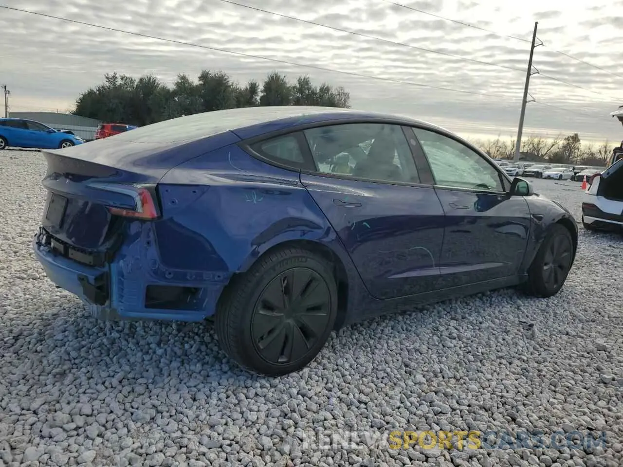 3 fotografías del automóvil dañado 5YJ3E1EA1RF786377 TESLA MODEL 3 2024