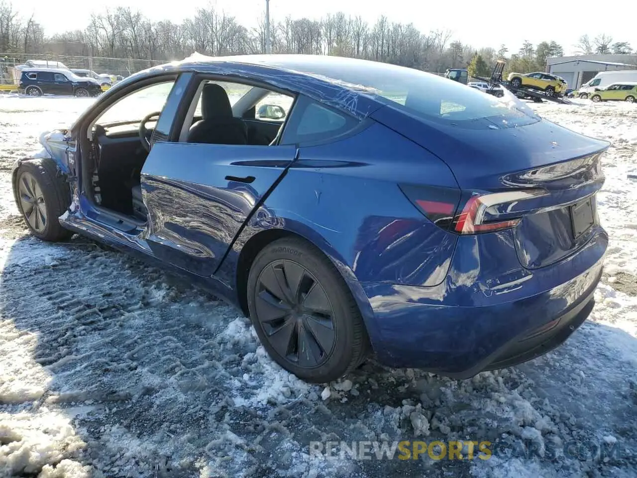 2 fotografías del automóvil dañado 5YJ3E1EA2RF727841 TESLA MODEL 3 2024