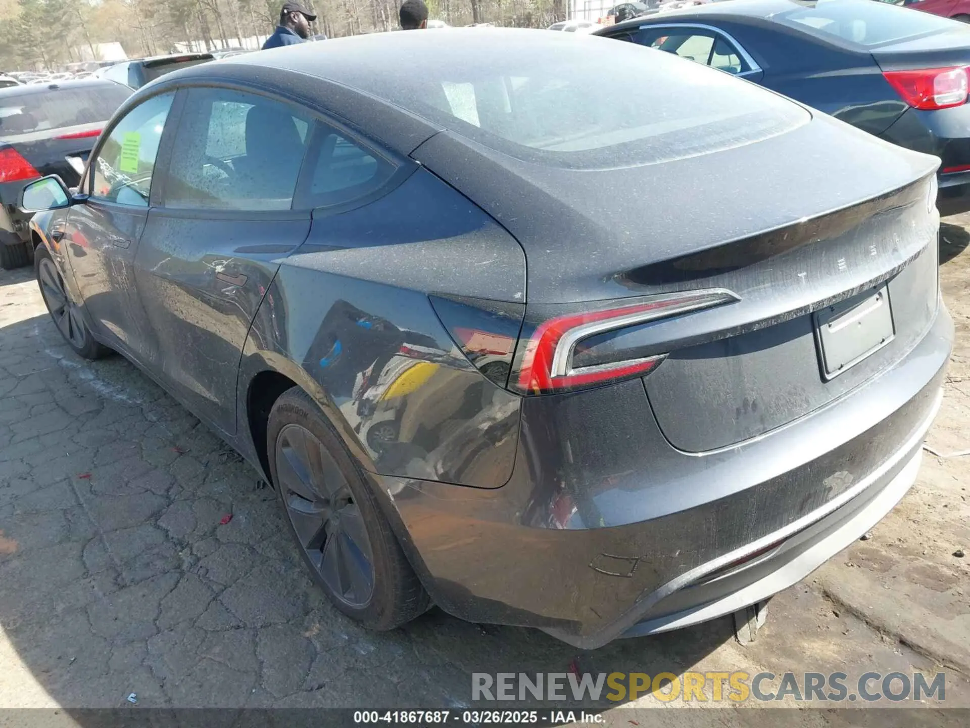 3 fotografías del automóvil dañado 5YJ3E1EA2RF728200 TESLA MODEL 3 2024