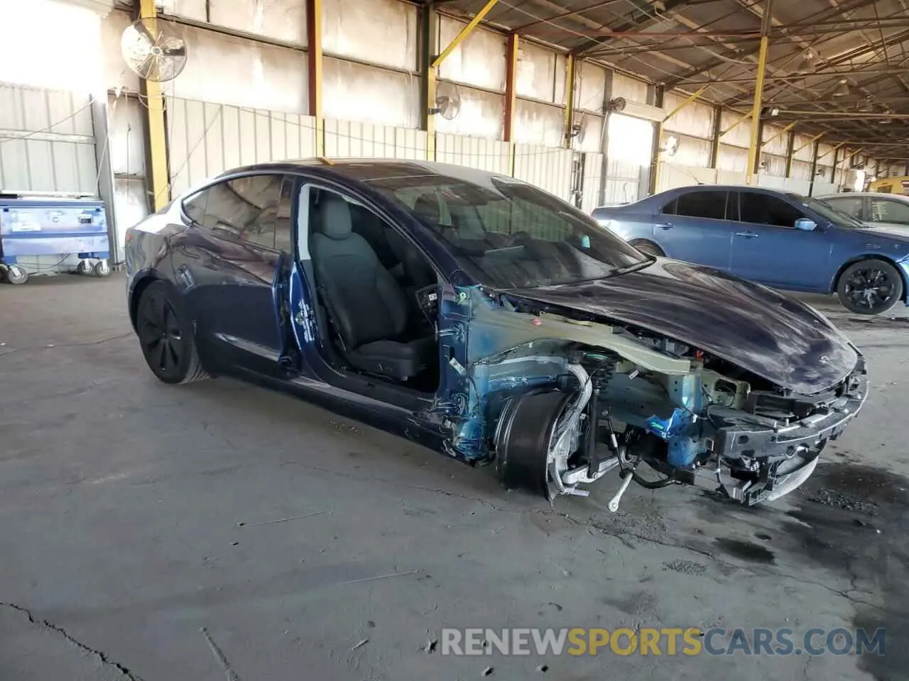4 fotografías del automóvil dañado 5YJ3E1EA2RF739715 TESLA MODEL 3 2024