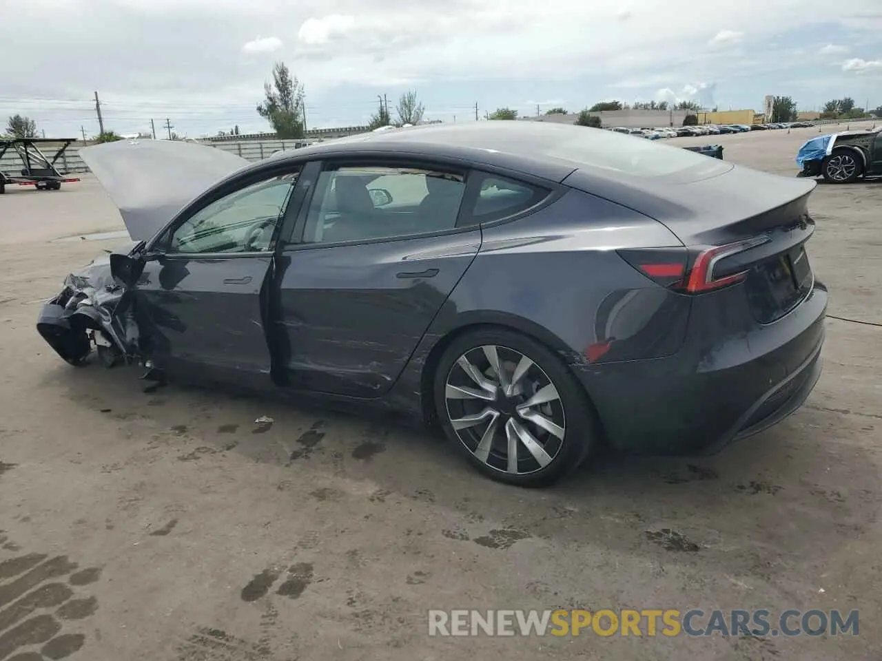 2 fotografías del automóvil dañado 5YJ3E1EA2RF751539 TESLA MODEL 3 2024