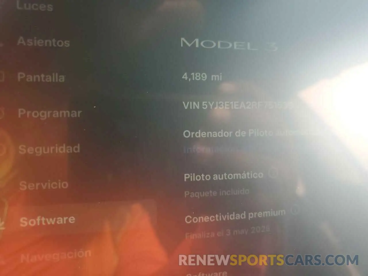 9 fotografías del automóvil dañado 5YJ3E1EA2RF751539 TESLA MODEL 3 2024