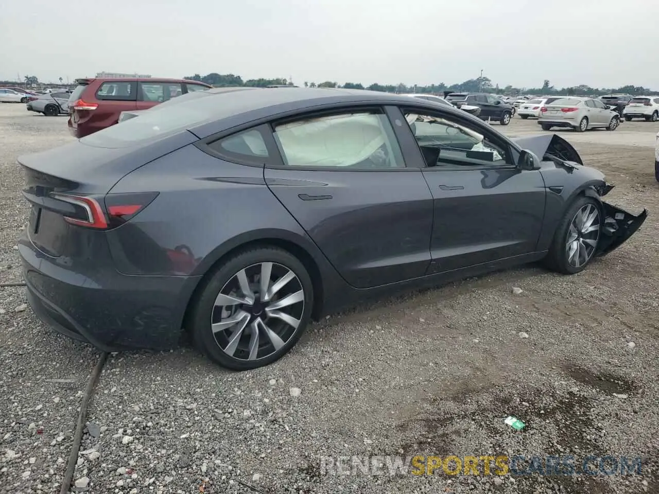 3 fotografías del automóvil dañado 5YJ3E1EA2RF751590 TESLA MODEL 3 2024