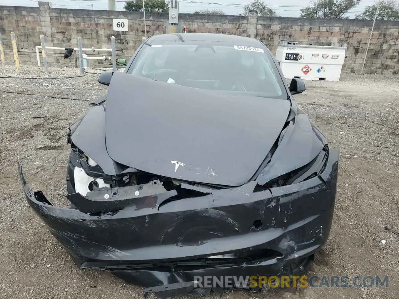 5 fotografías del automóvil dañado 5YJ3E1EA2RF751590 TESLA MODEL 3 2024