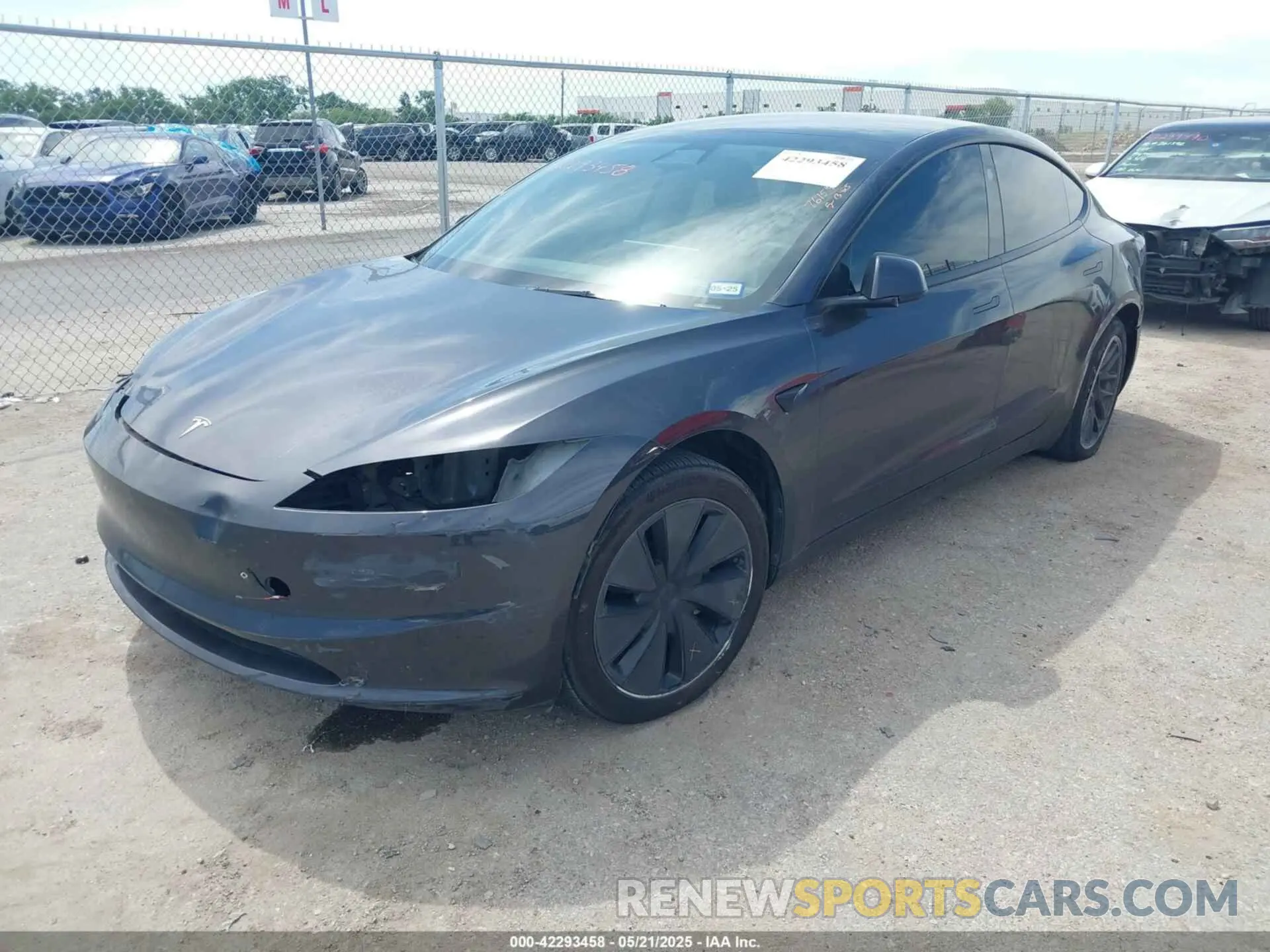 2 fotografías del automóvil dañado 5YJ3E1EA2RF761519 TESLA MODEL 3 2024