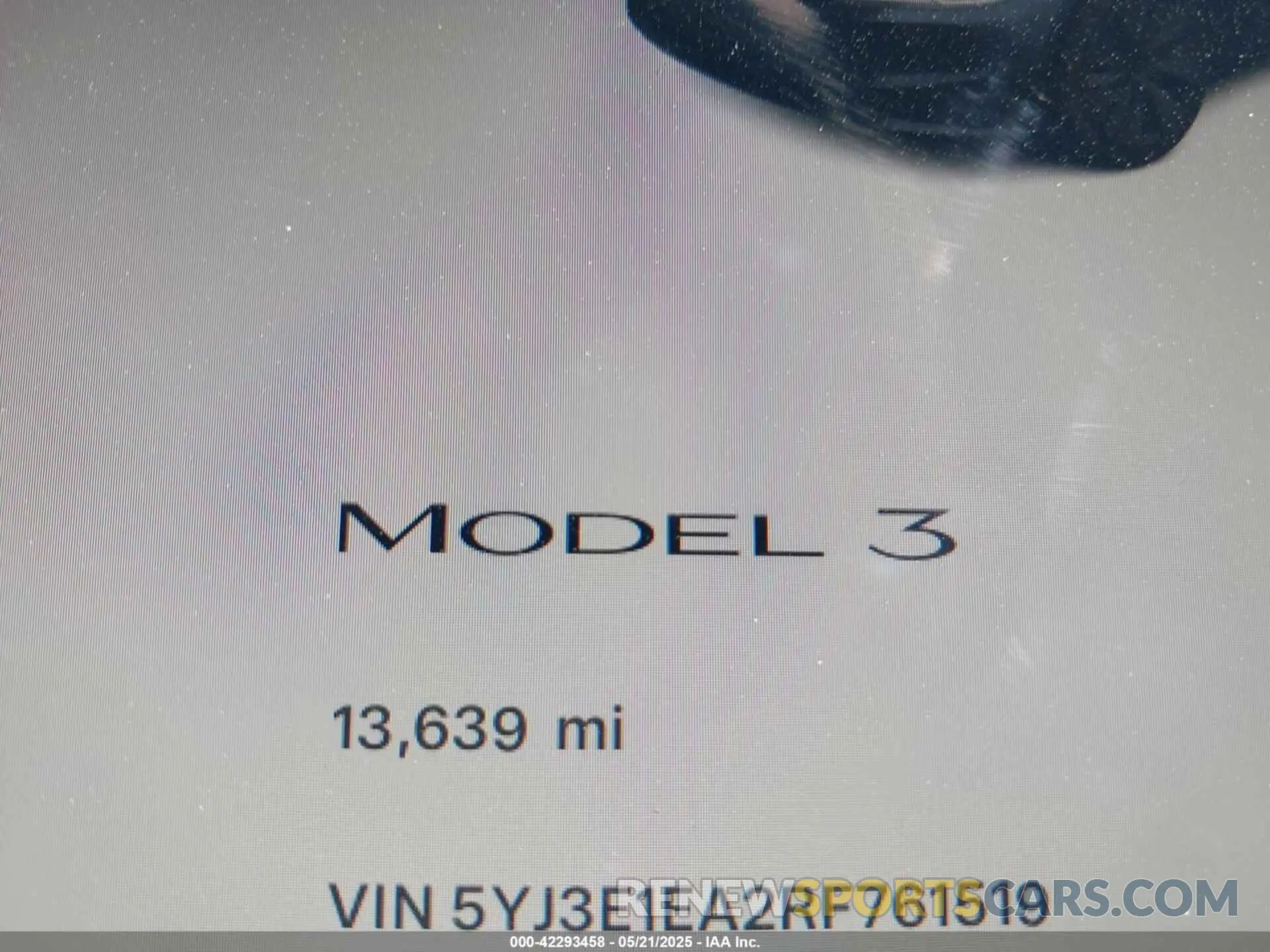 7 fotografías del automóvil dañado 5YJ3E1EA2RF761519 TESLA MODEL 3 2024