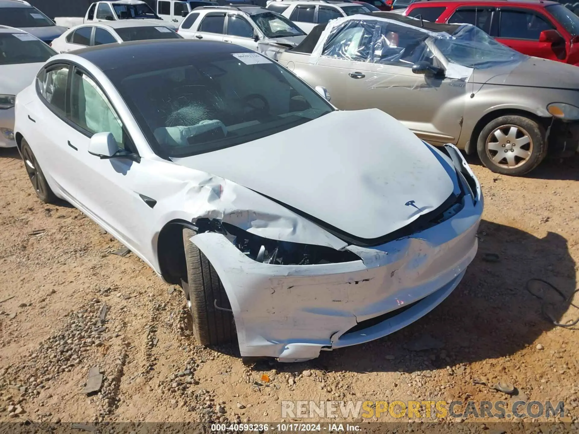 6 fotografías del automóvil dañado 5YJ3E1EA2RF767241 TESLA MODEL 3 2024