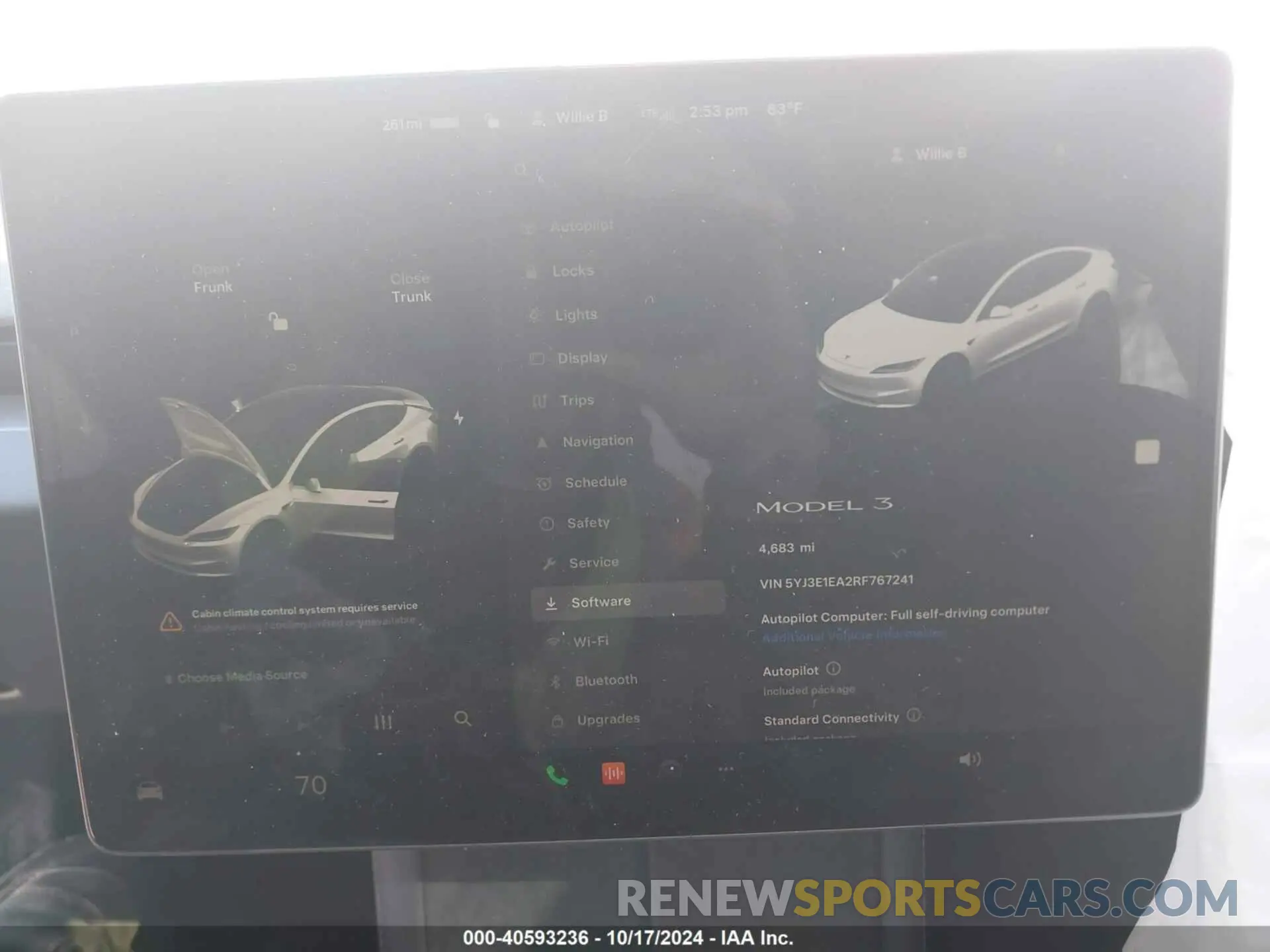 7 fotografías del automóvil dañado 5YJ3E1EA2RF767241 TESLA MODEL 3 2024