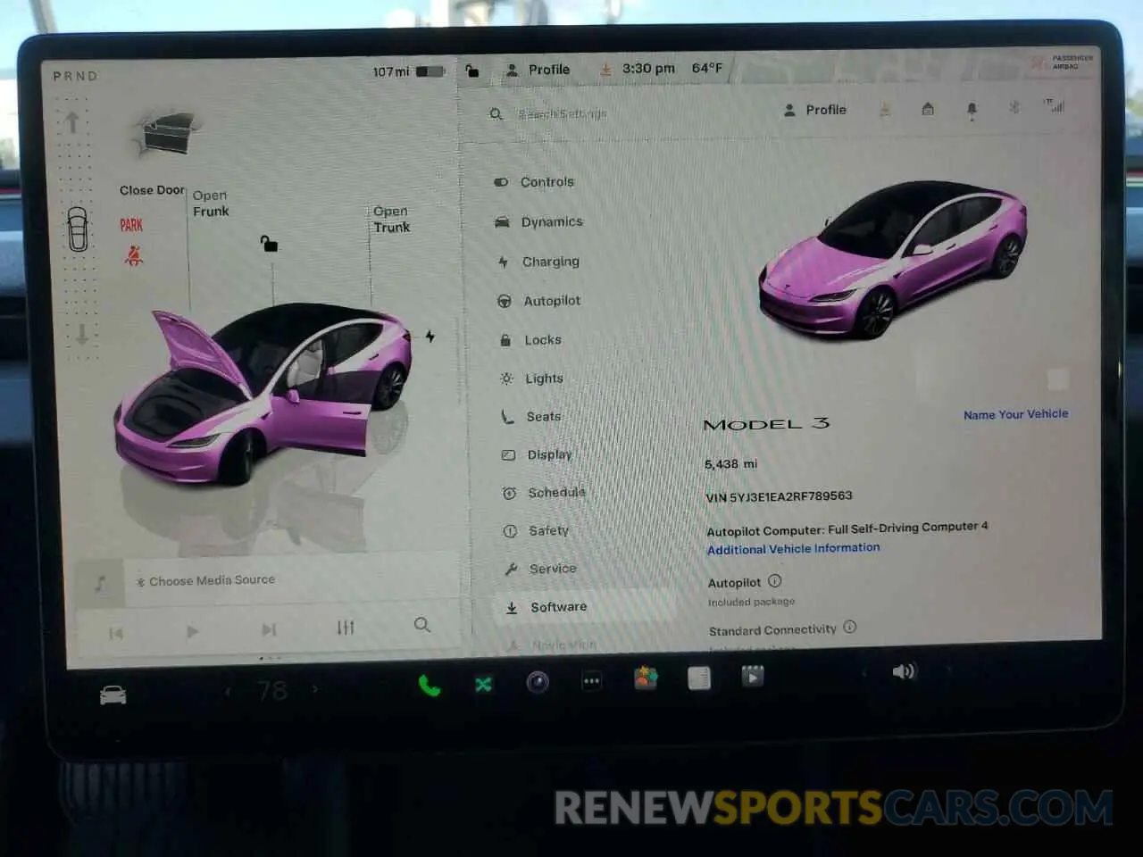 9 fotografías del automóvil dañado 5YJ3E1EA2RF789563 TESLA MODEL 3 2024
