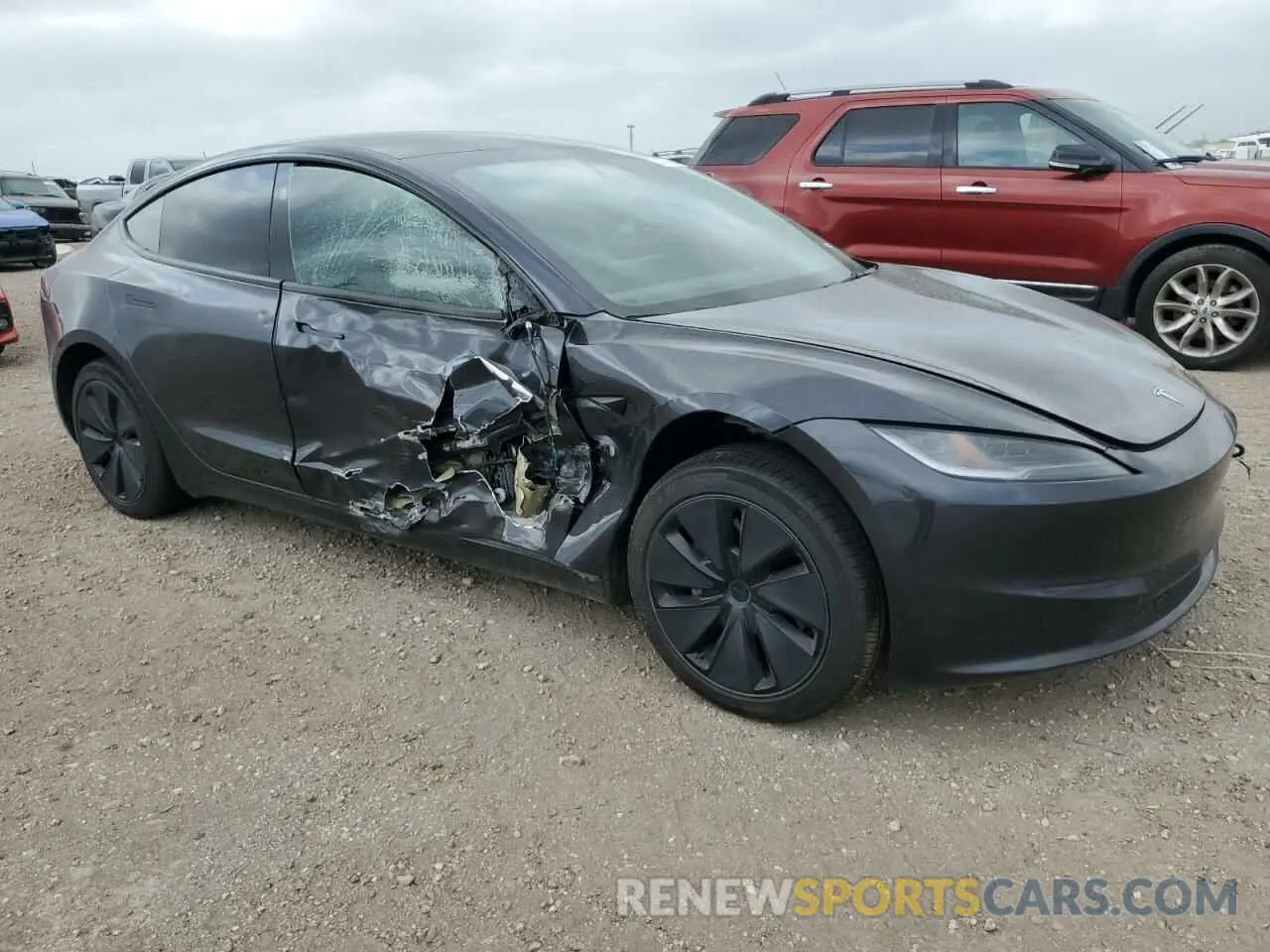 4 fotografías del automóvil dañado 5YJ3E1EA2RF822321 TESLA MODEL 3 2024