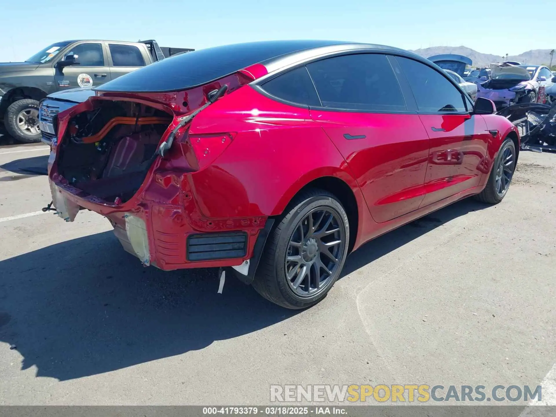4 fotografías del automóvil dañado 5YJ3E1EA2RF825011 TESLA MODEL 3 2024