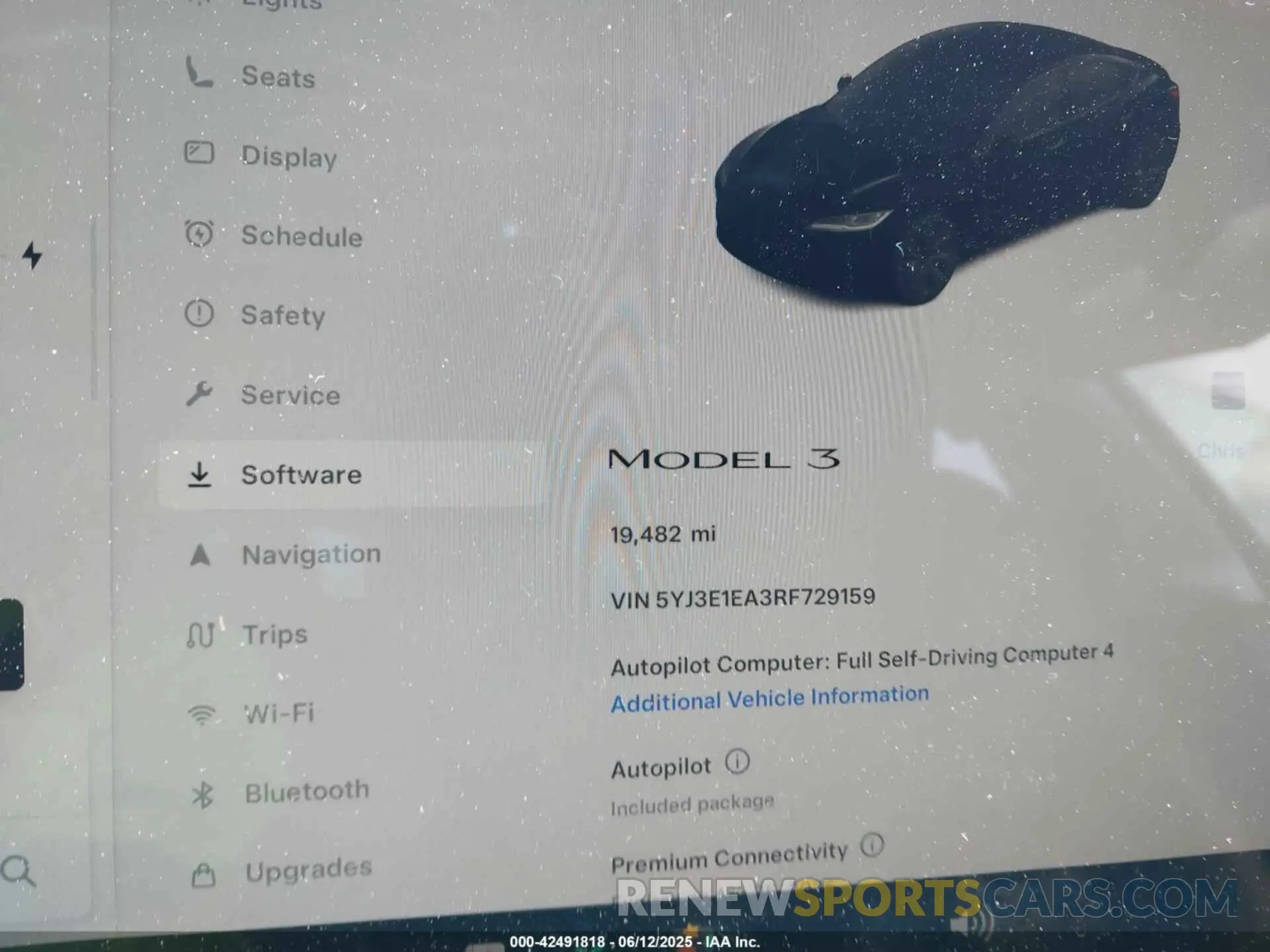 7 fotografías del automóvil dañado 5YJ3E1EA3RF729159 TESLA MODEL 3 2024