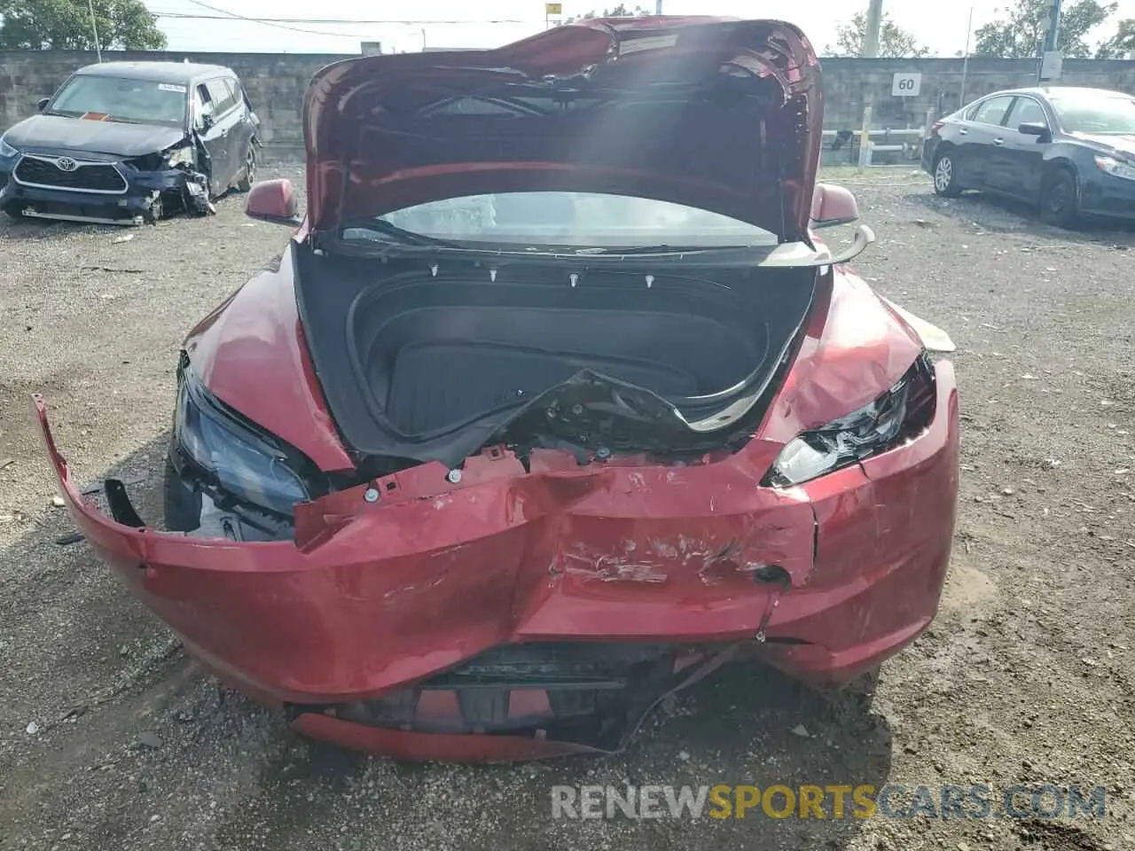 5 fotografías del automóvil dañado 5YJ3E1EA3RF732742 TESLA MODEL 3 2024