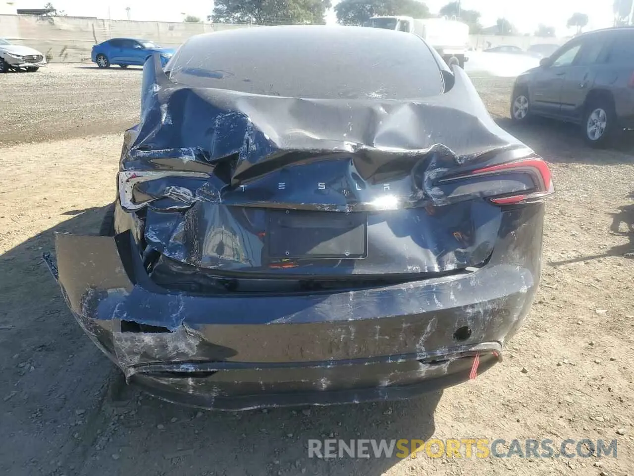 6 fotografías del automóvil dañado 5YJ3E1EA3RF746172 TESLA MODEL 3 2024