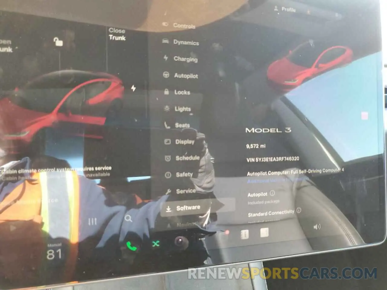 9 fotografías del automóvil dañado 5YJ3E1EA3RF746320 TESLA MODEL 3 2024
